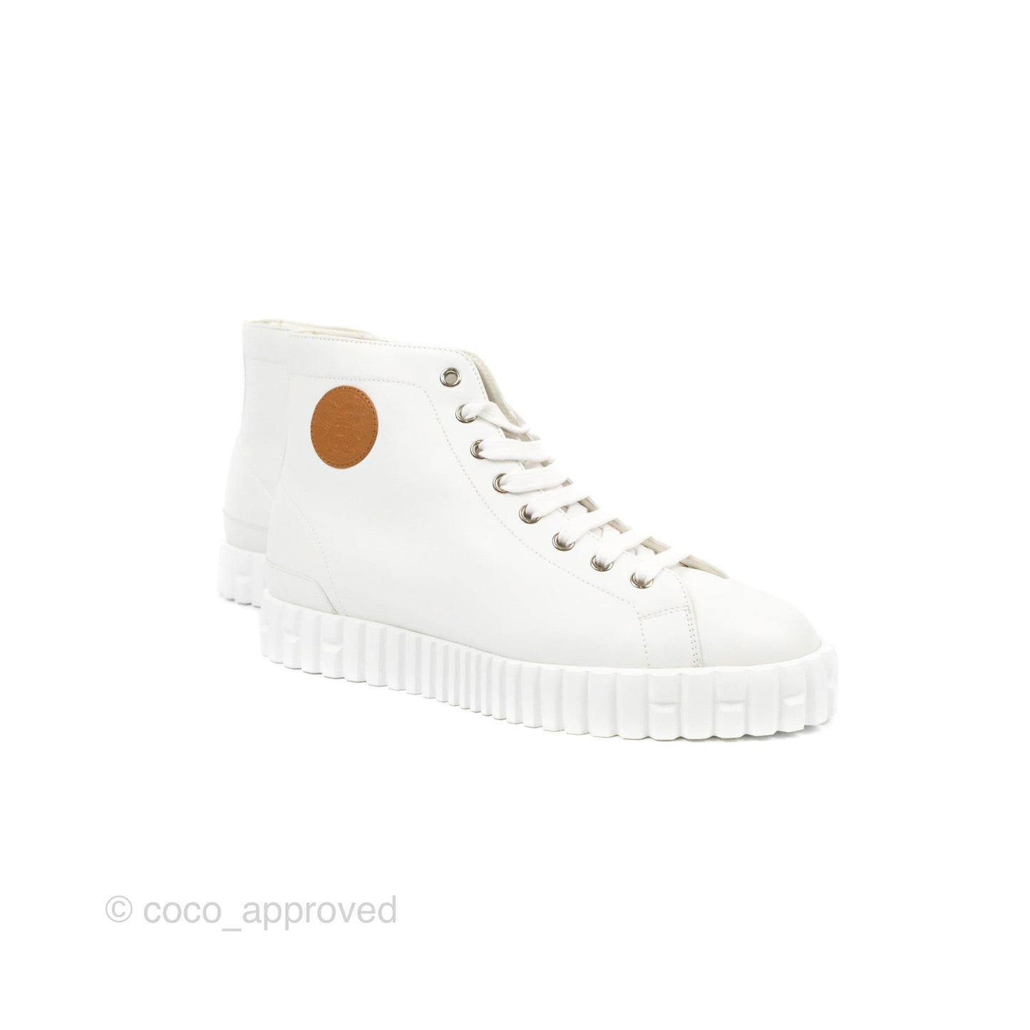 Hermes Climb Sneakers White Calfskin