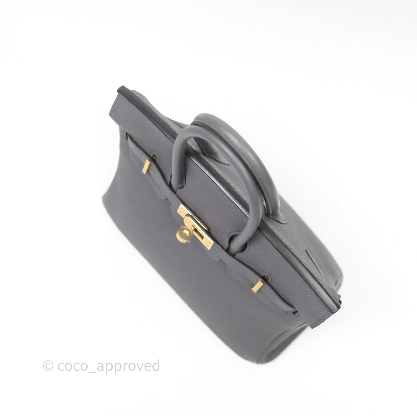 Hermes Birkin 25 Etain 8F Togo Gold Hardware