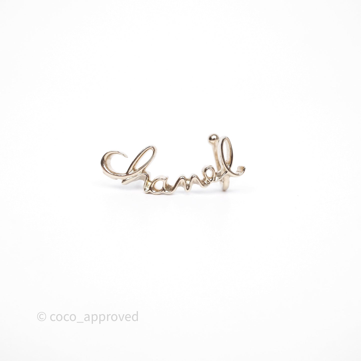 Chanel CC Coco Crystal Earrings Gold Tone 23V