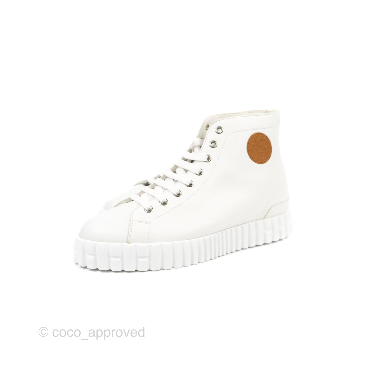 Hermes Climb Sneakers White Calfskin