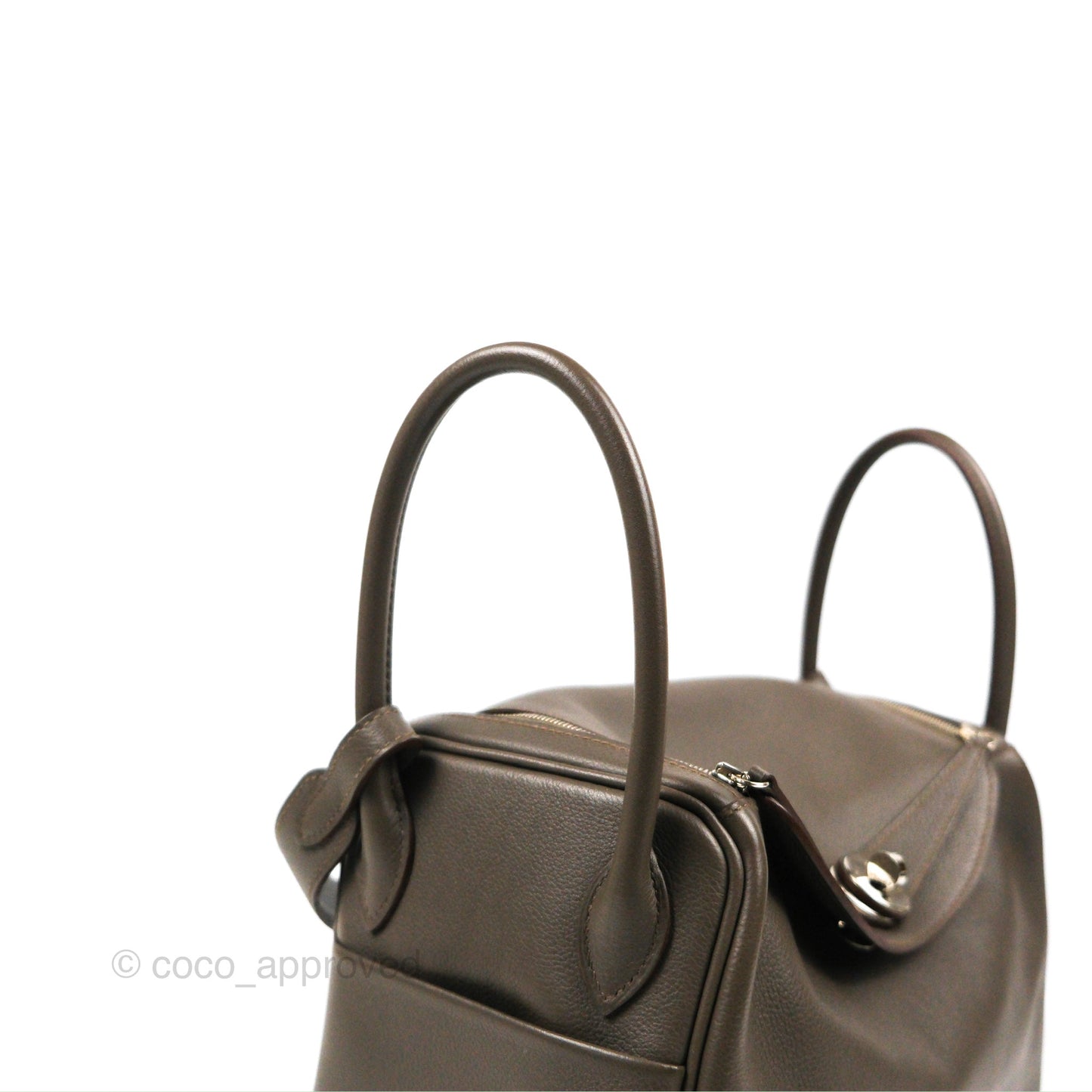 Hermès Lindy 26 Etain Evercolor Palladium Hardware