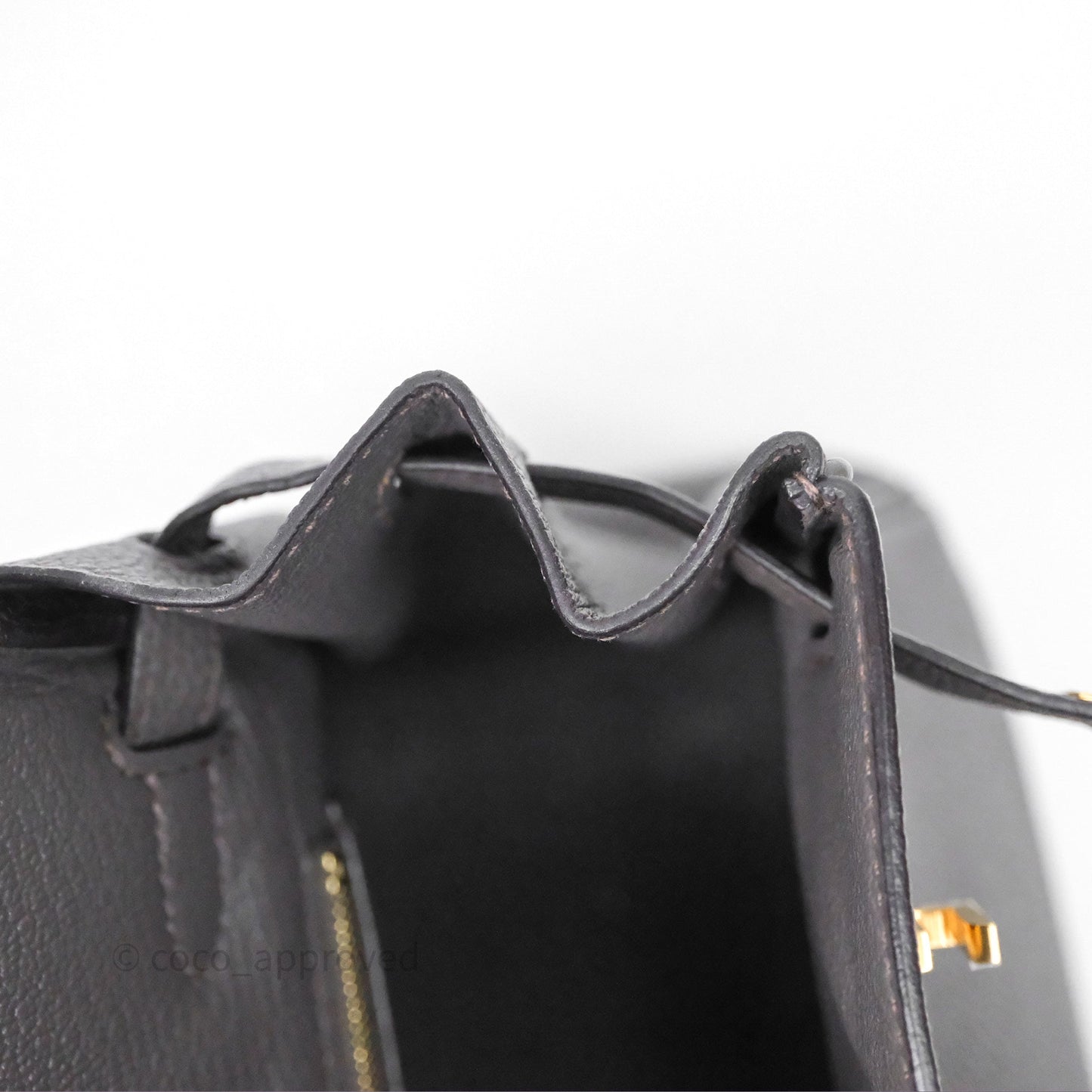 Hermes Birkin 25 Etain 8F Togo Gold Hardware
