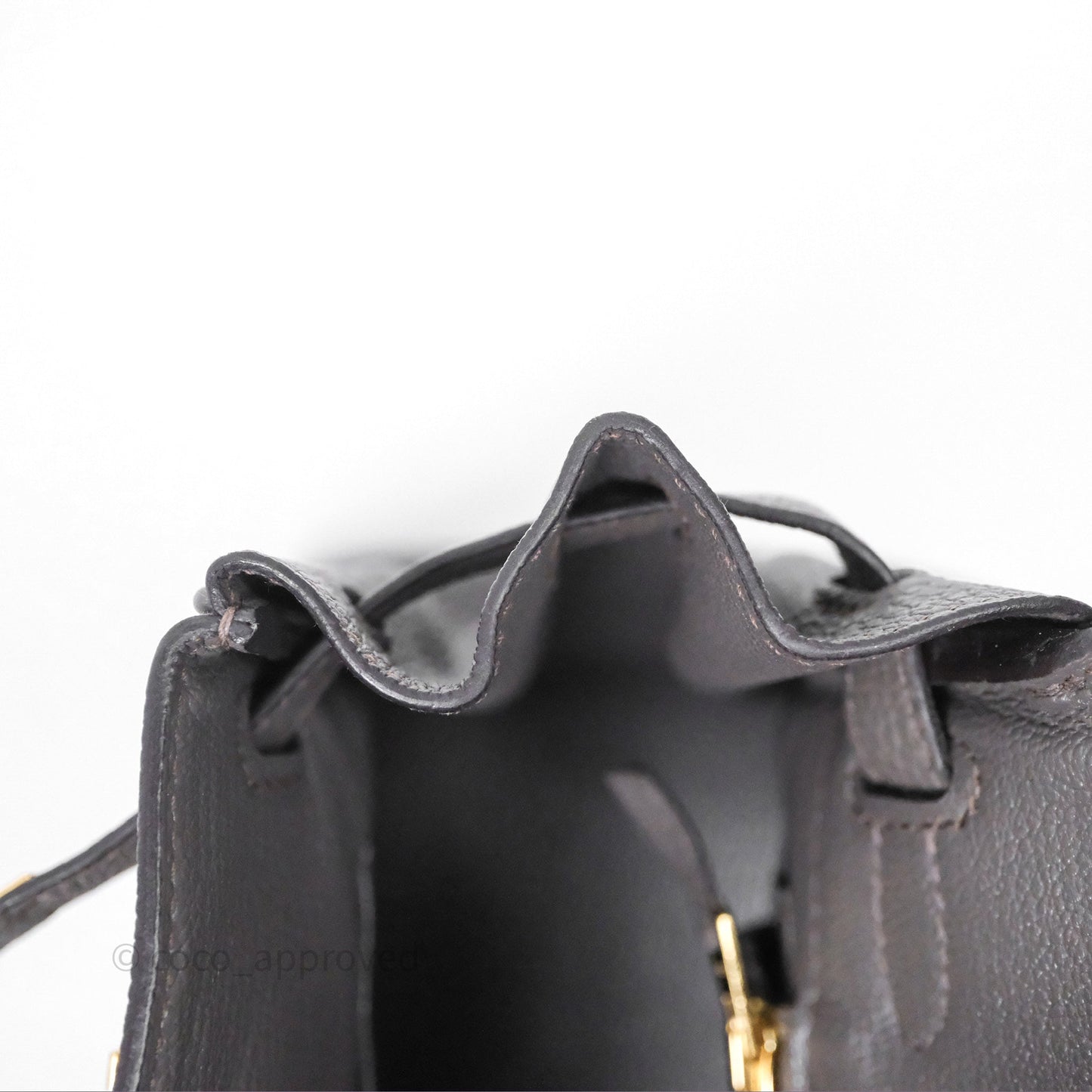 Hermes Birkin 25 Etain 8F Togo Gold Hardware