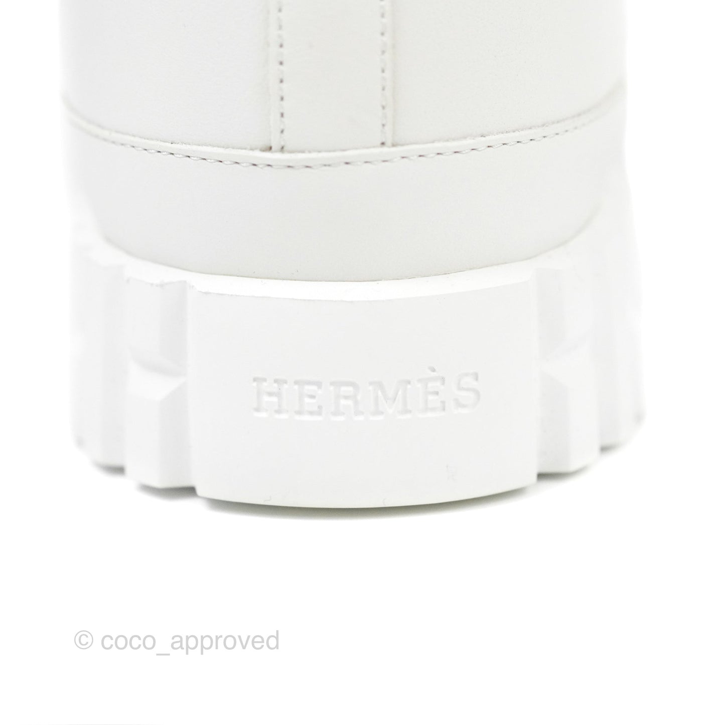Hermes Climb Sneakers White Calfskin