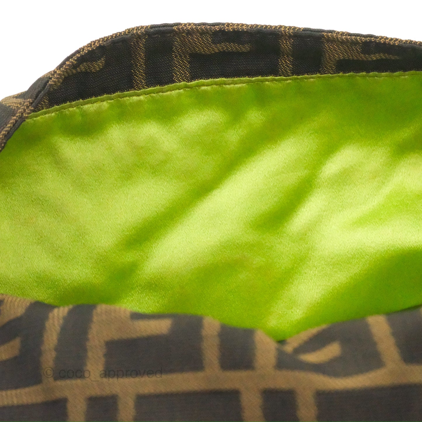 Fendi Vintage Baguette Shoulder Bag Floral Bead-embellished Zucca Canvas