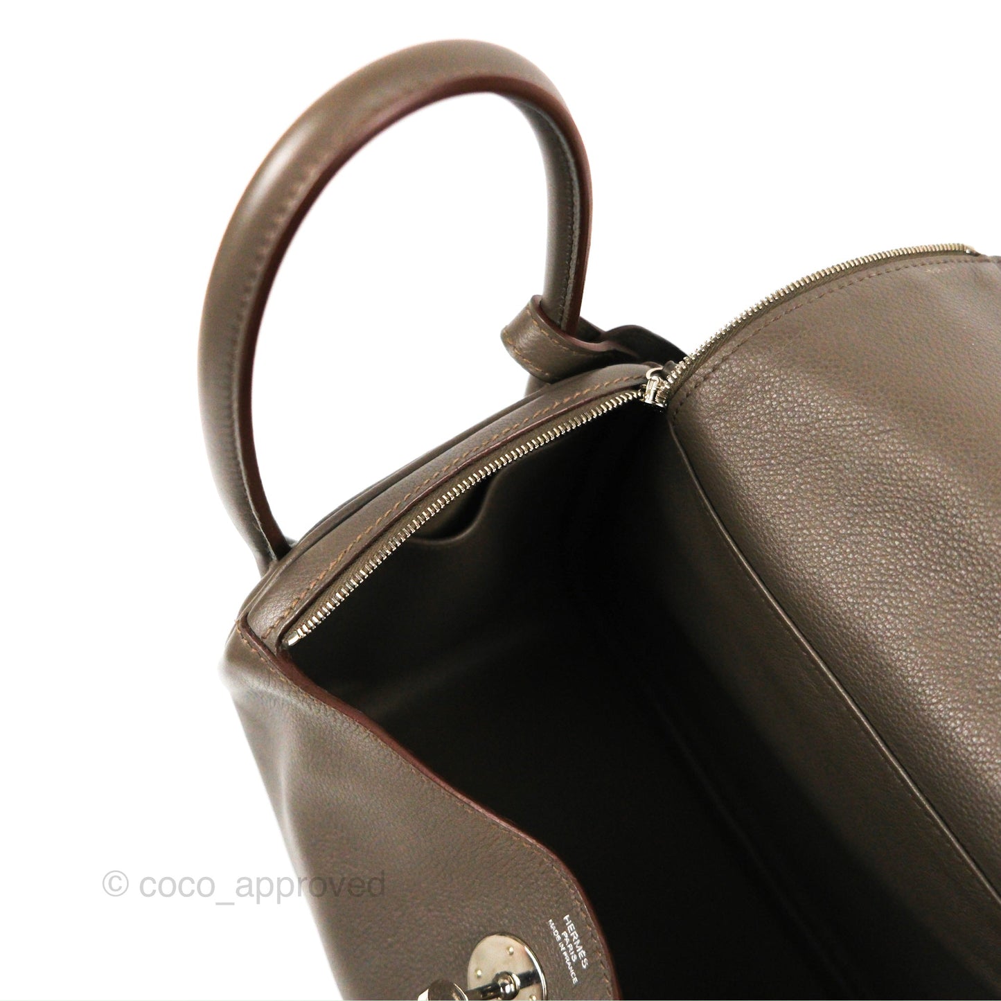 Hermès Lindy 26 Etain Evercolor Palladium Hardware