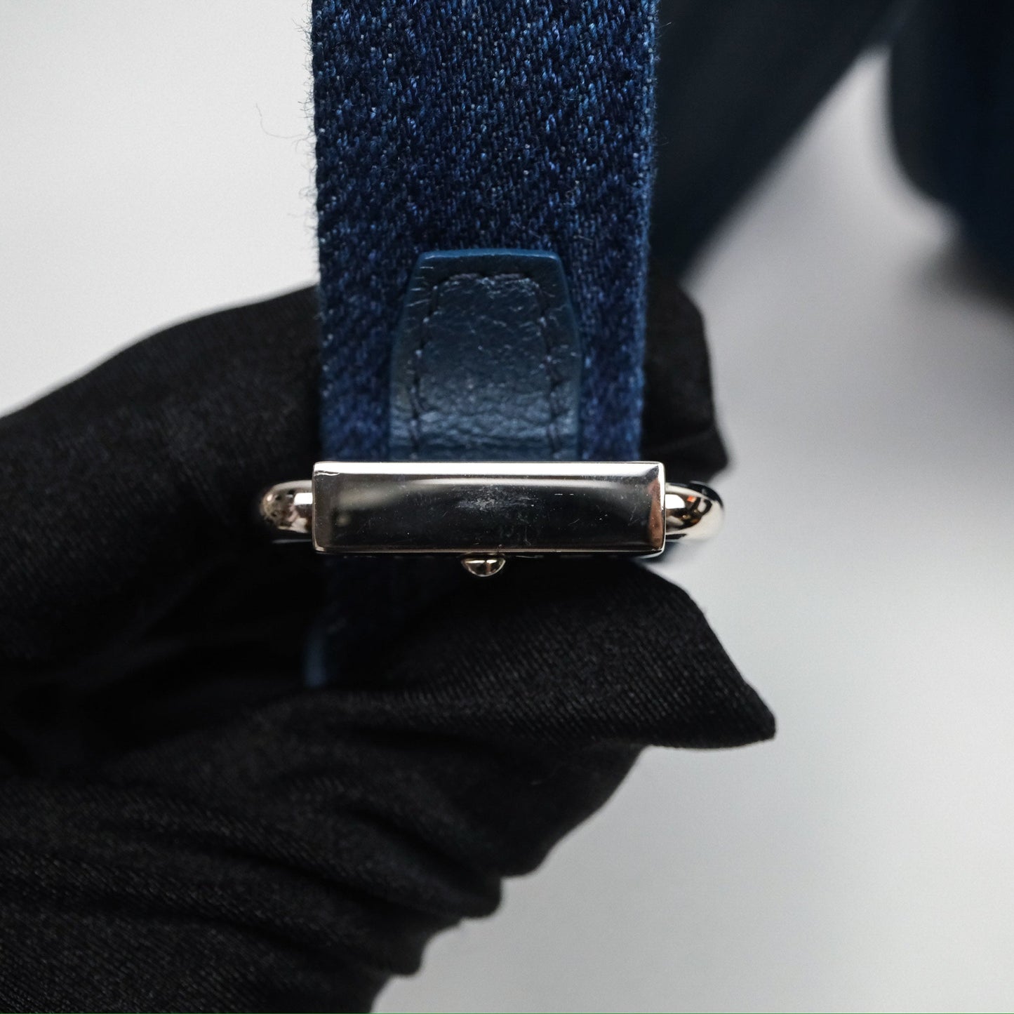 Chanel Denim Flap Bag Sliver Hardware