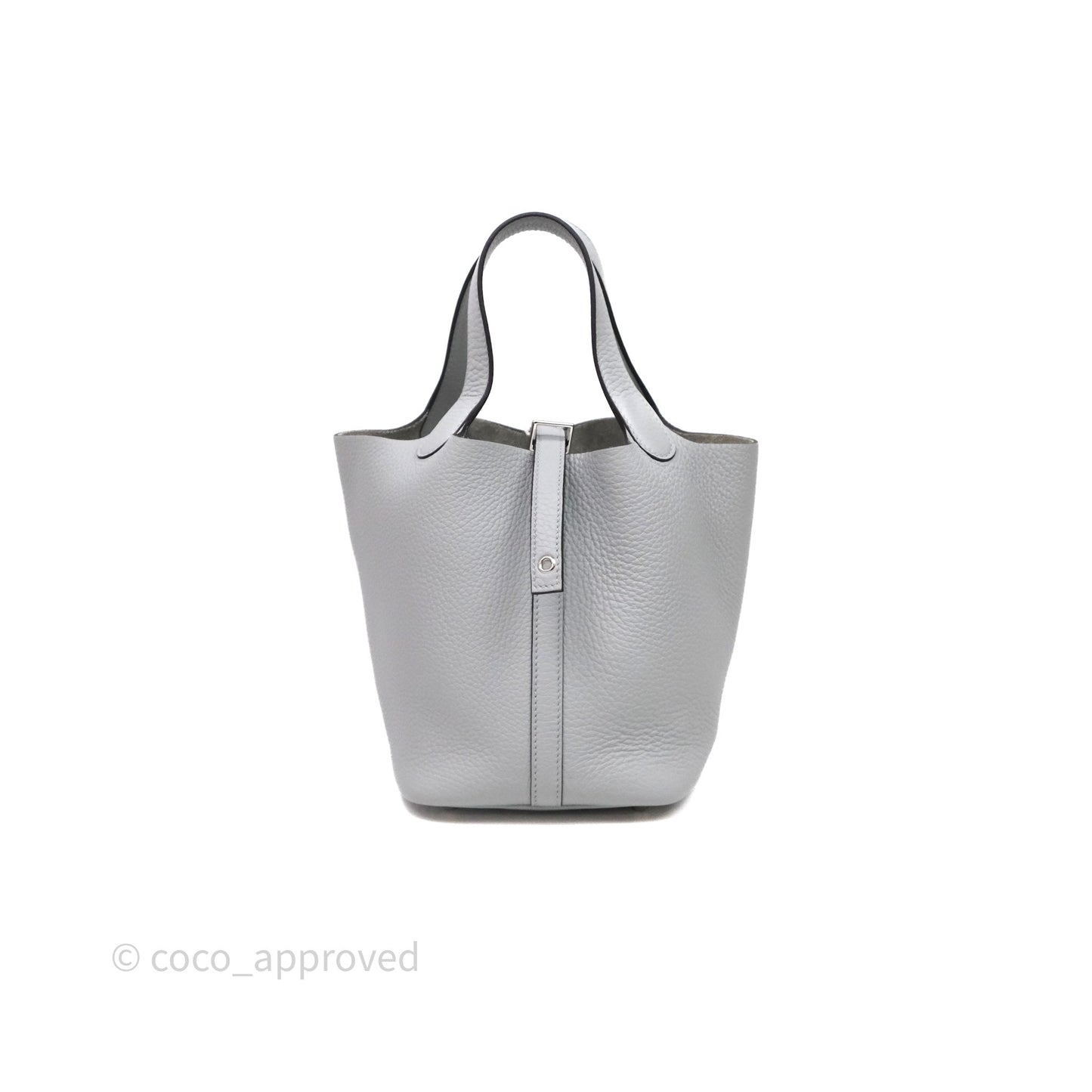 Hermès Picotin Lock 18 Bleu Glacier 8U Clemence Palladium Hardware
