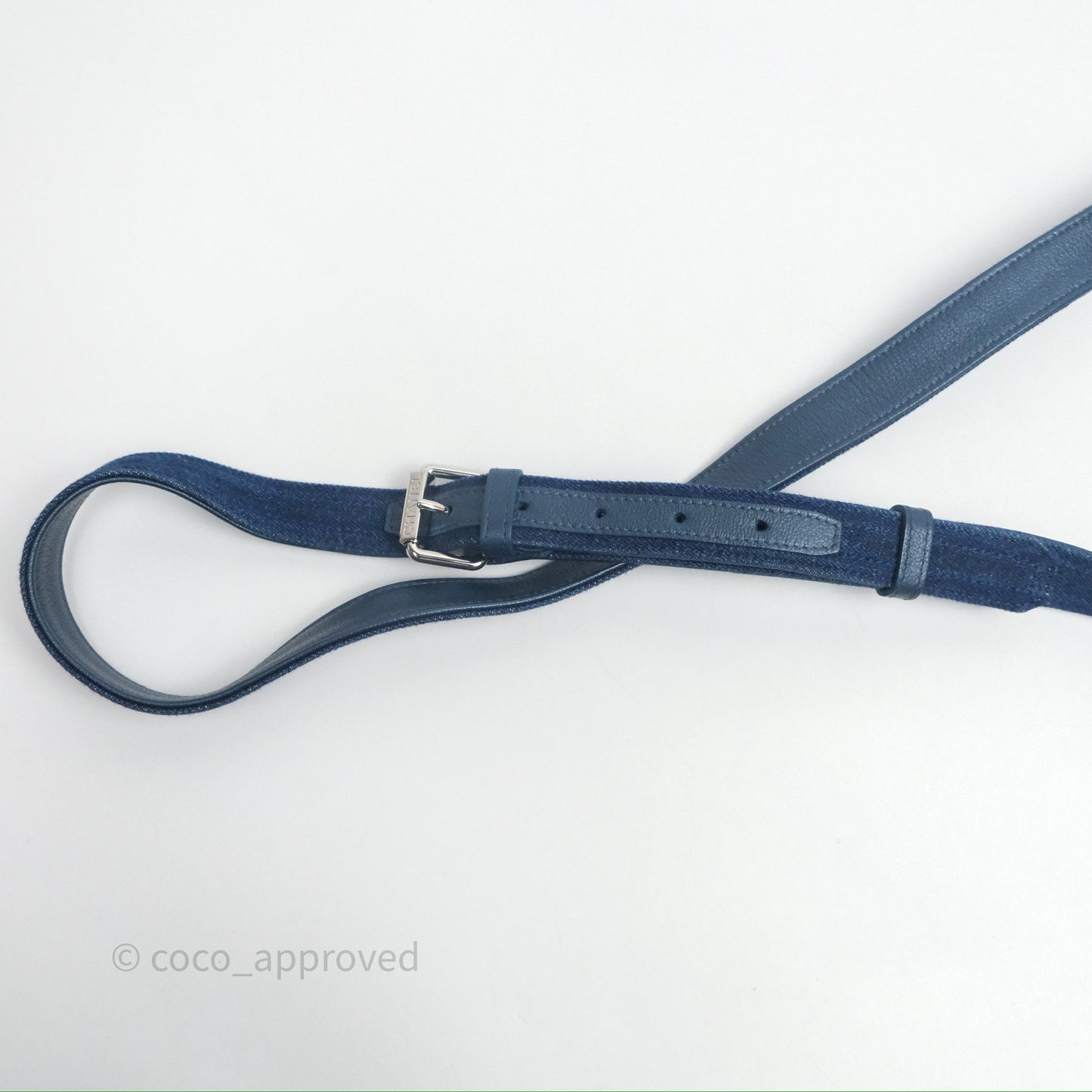 Chanel Denim Flap Bag Sliver Hardware