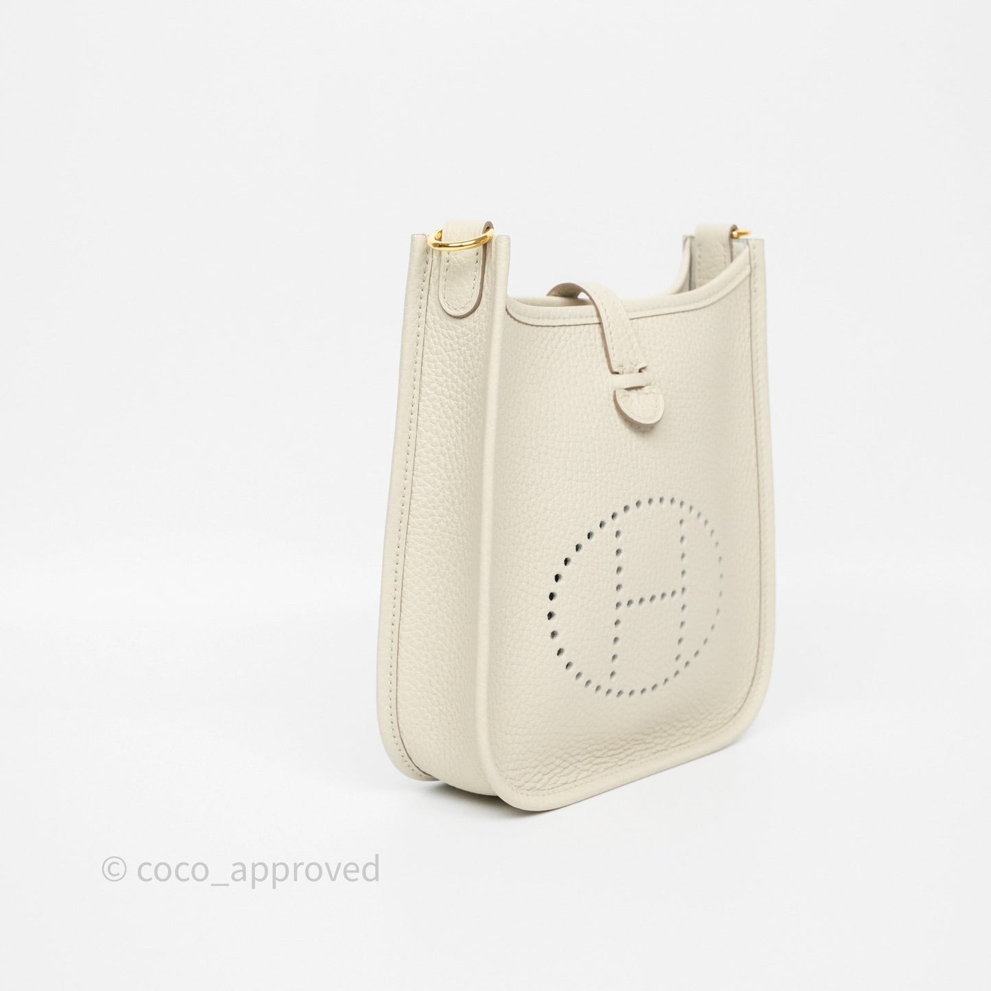 Hermès Mini Evelyne 16 Beton 8L Clemence Gold Hardware