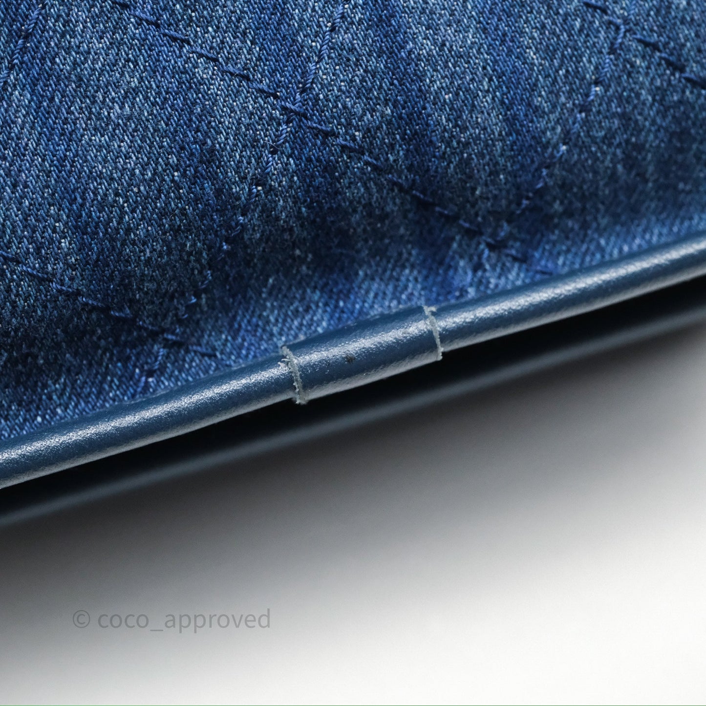 Chanel Denim Flap Bag Sliver Hardware
