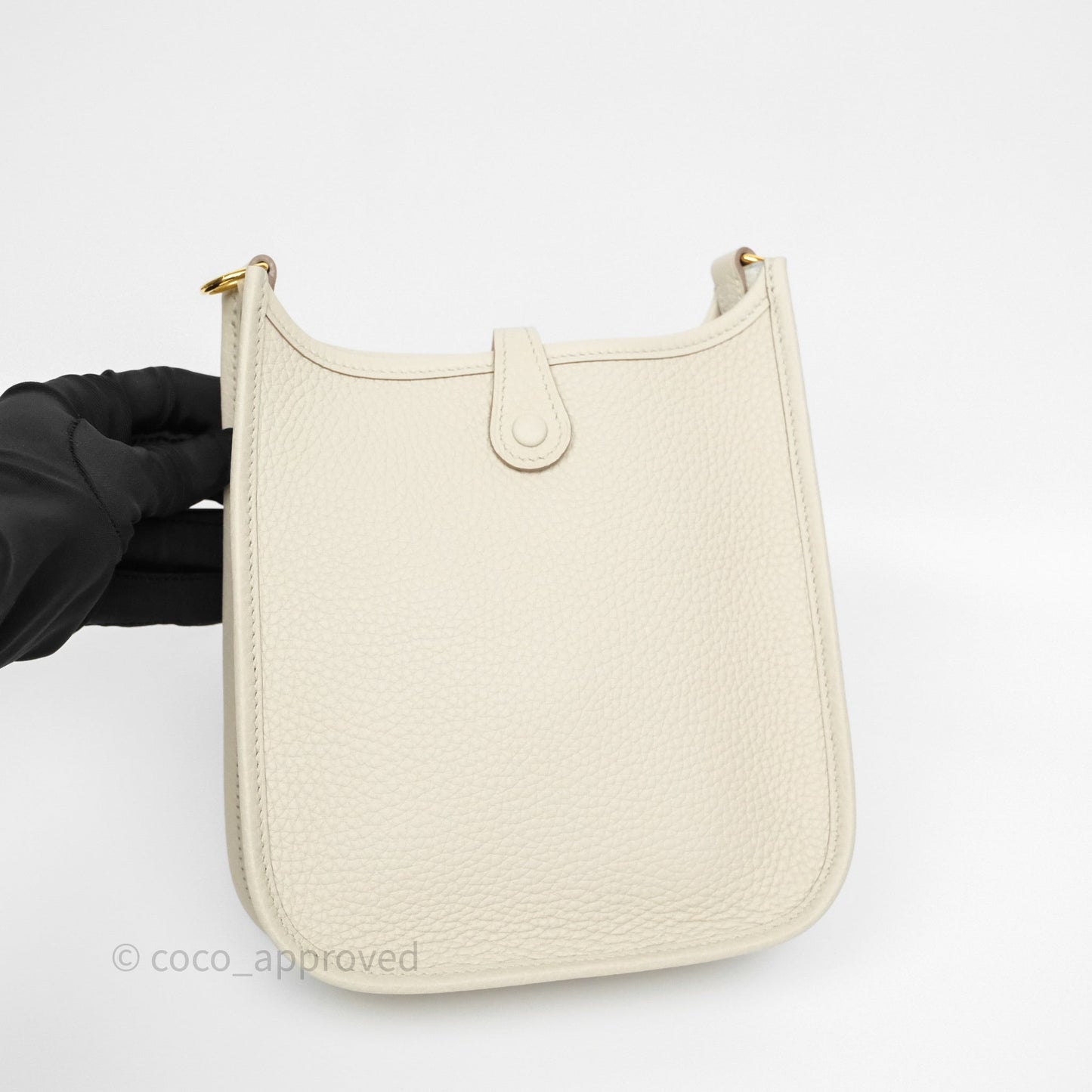 Hermès Mini Evelyne 16 Beton 8L Clemence Gold Hardware