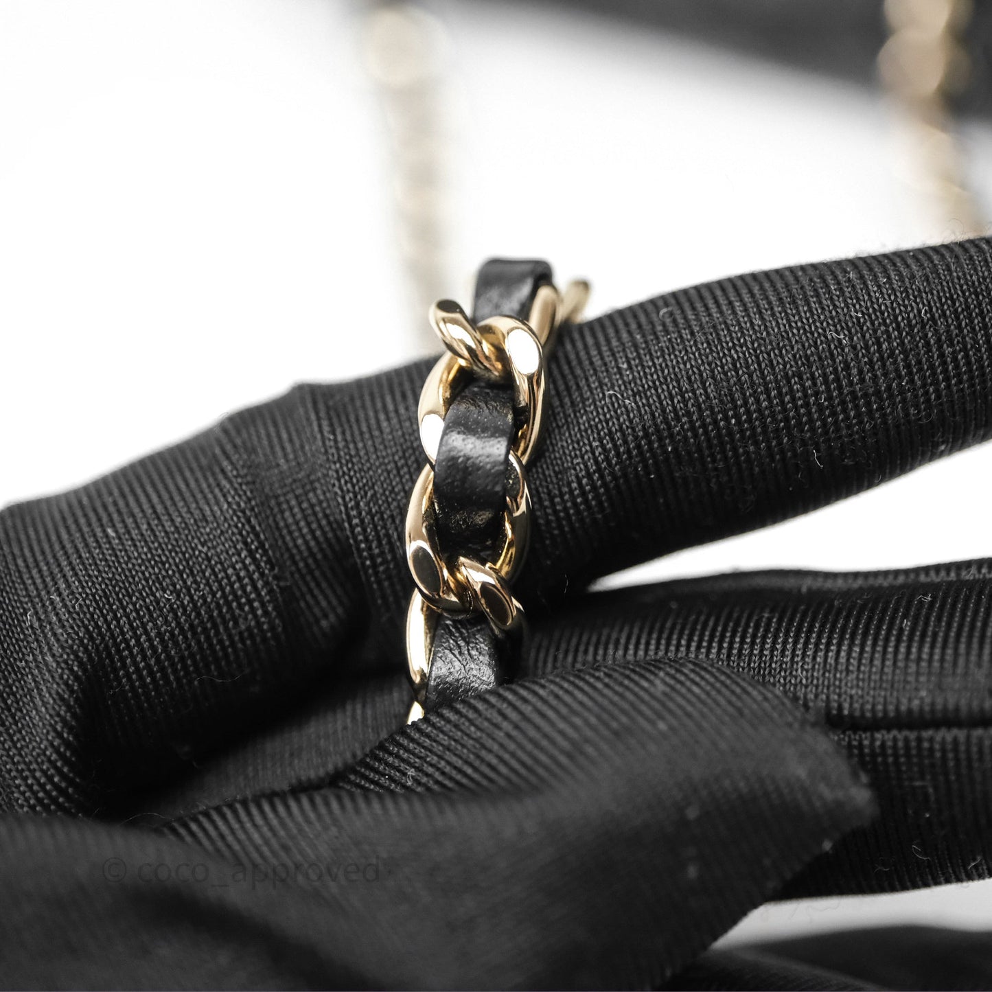 Chanel Top Handle Mini Rectangular Flap Bag Black Lambskin Gold Hardware