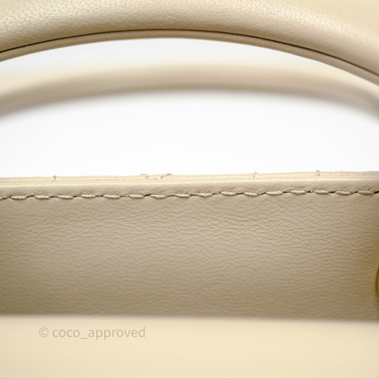 Christian Dior Small Lady Dior My ABCDior Bag Sand Beige Cannage Lambskin