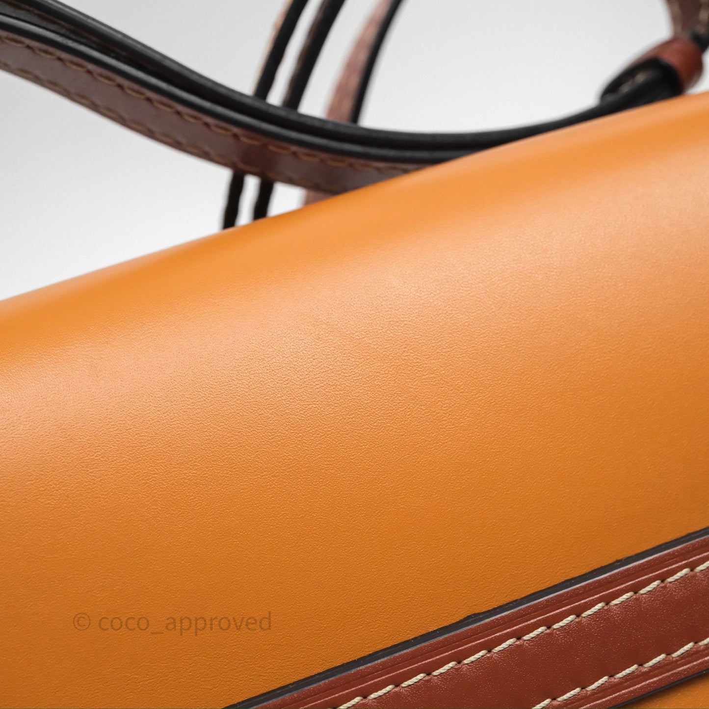 Loewe Small Gate Bag Smooth Calfskin Amber/Light Grey/Rust