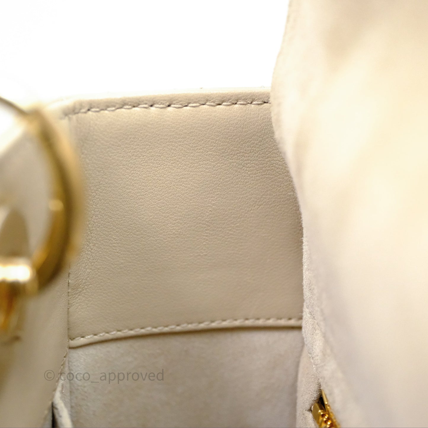Christian Dior Small Lady Dior My ABCDior Bag Sand Beige Cannage Lambskin