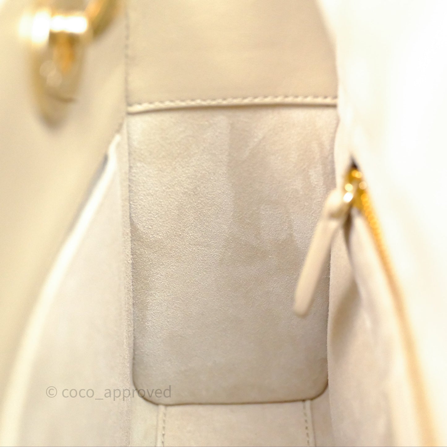 Christian Dior Small Lady Dior My ABCDior Bag Sand Beige Cannage Lambskin