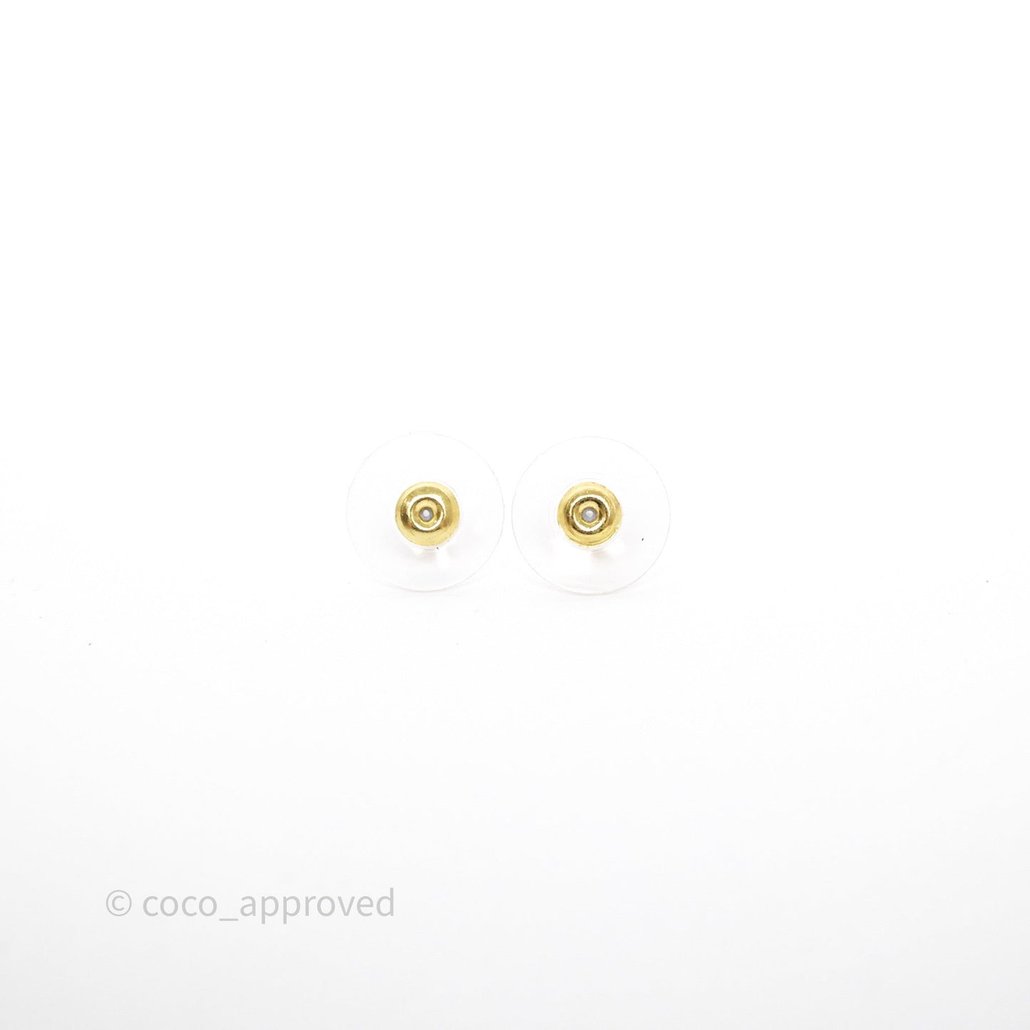 Chanel Leafy Crystal CC Drop Earrings Gold Tone 23S