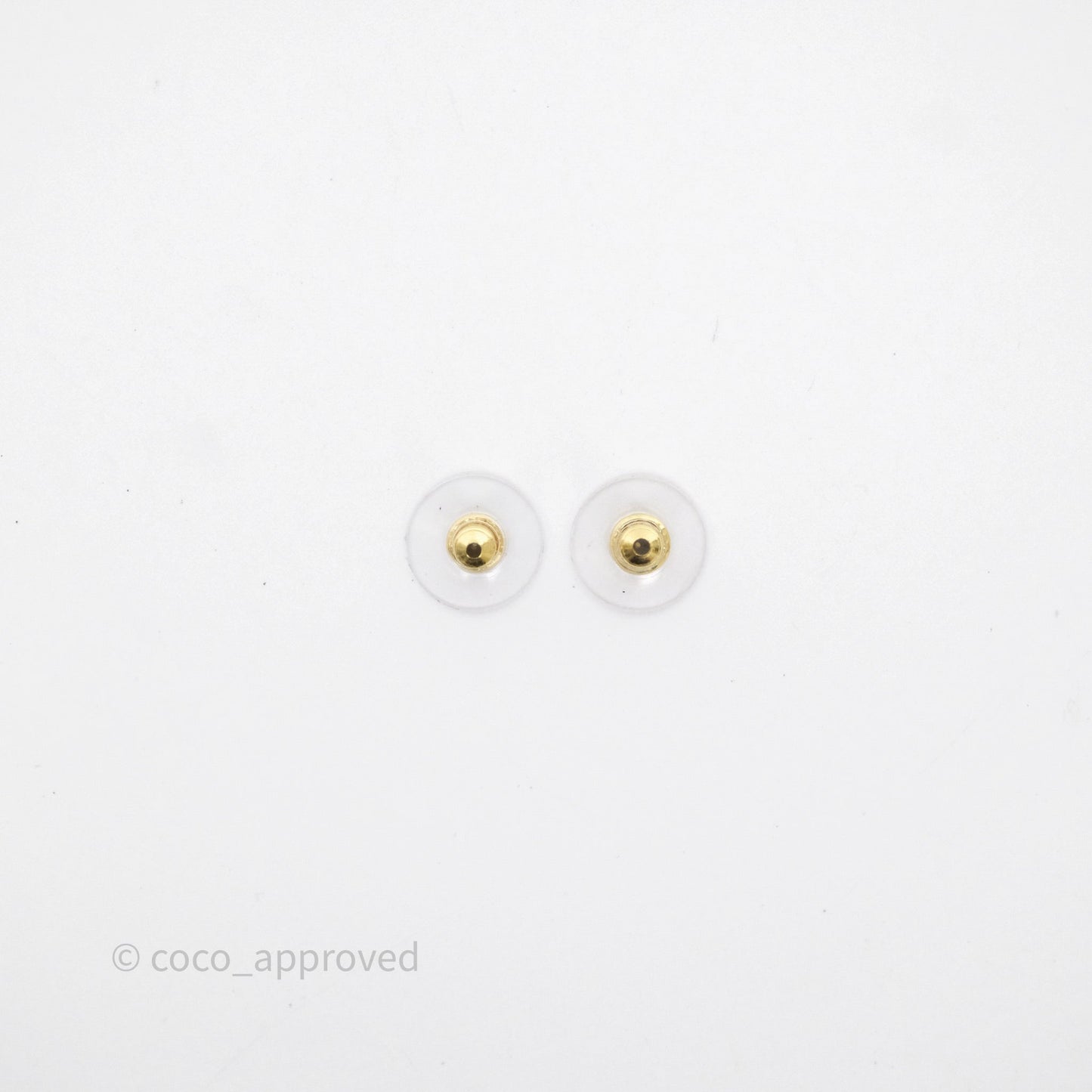 Chanel Leafy Crystal CC Drop Earrings Gold Tone 23S