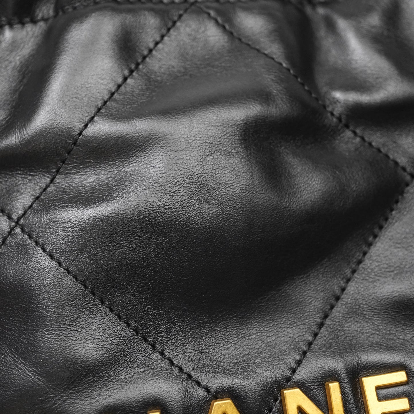 Chanel 22 Mini Bag Black Crumpled Calfskin Aged Gold Hardware