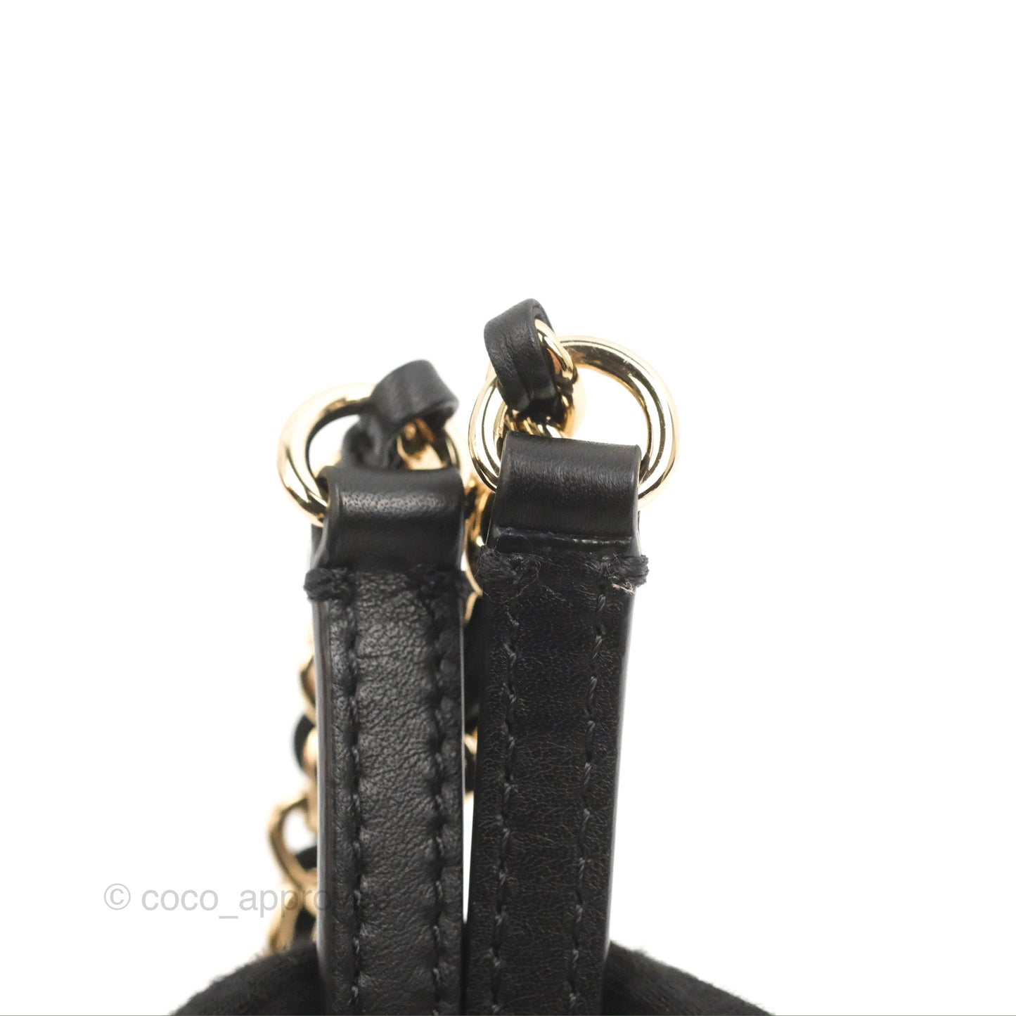 Chanel Quilted Drawstring Bucket Bag Black Calfskin Gold Hardware