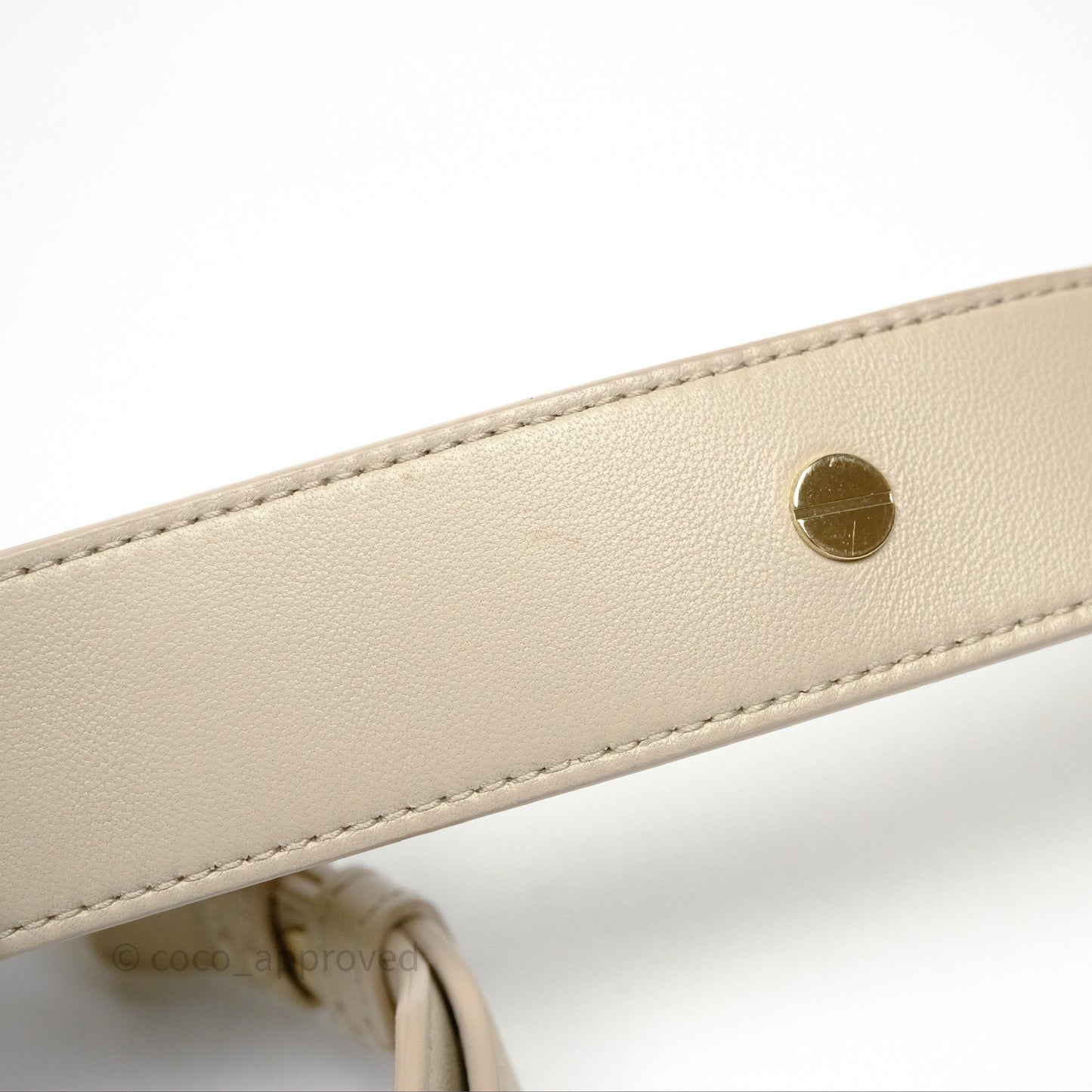 Christian Dior Small Lady Dior My ABCDior Bag Sand Beige Cannage Lambskin