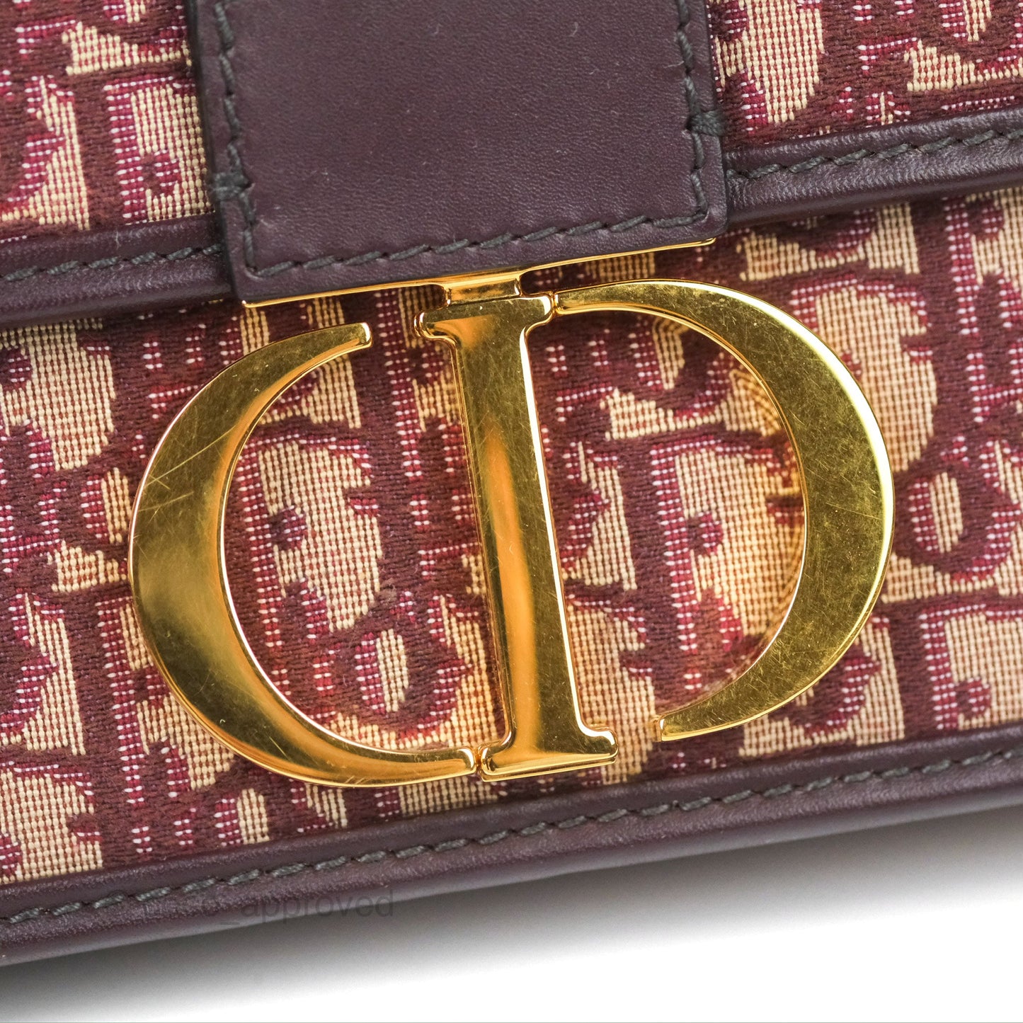 Dior 30 Montaigne Bag Red Dior Oblique Jacquard