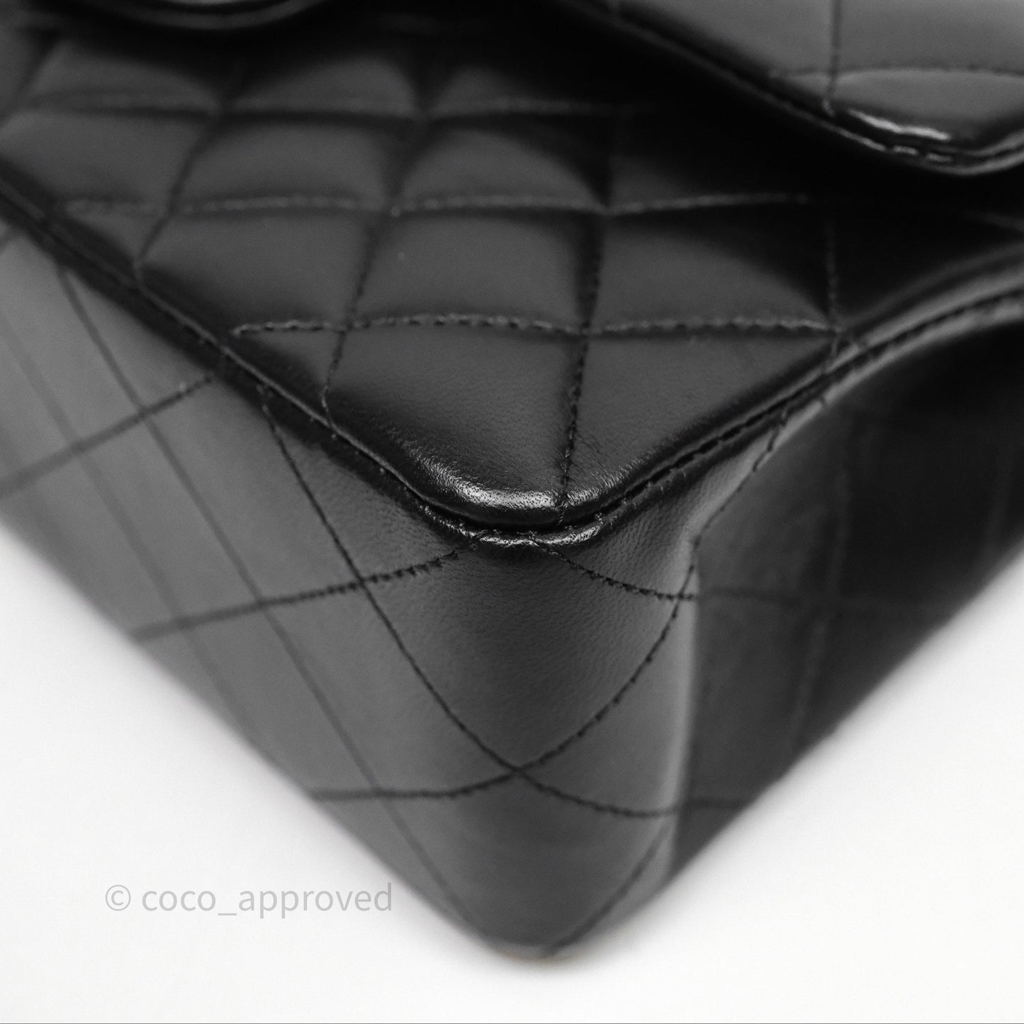 Chanel Small Classic Flap Quilted Black Lambskin Rose Gold Hardware