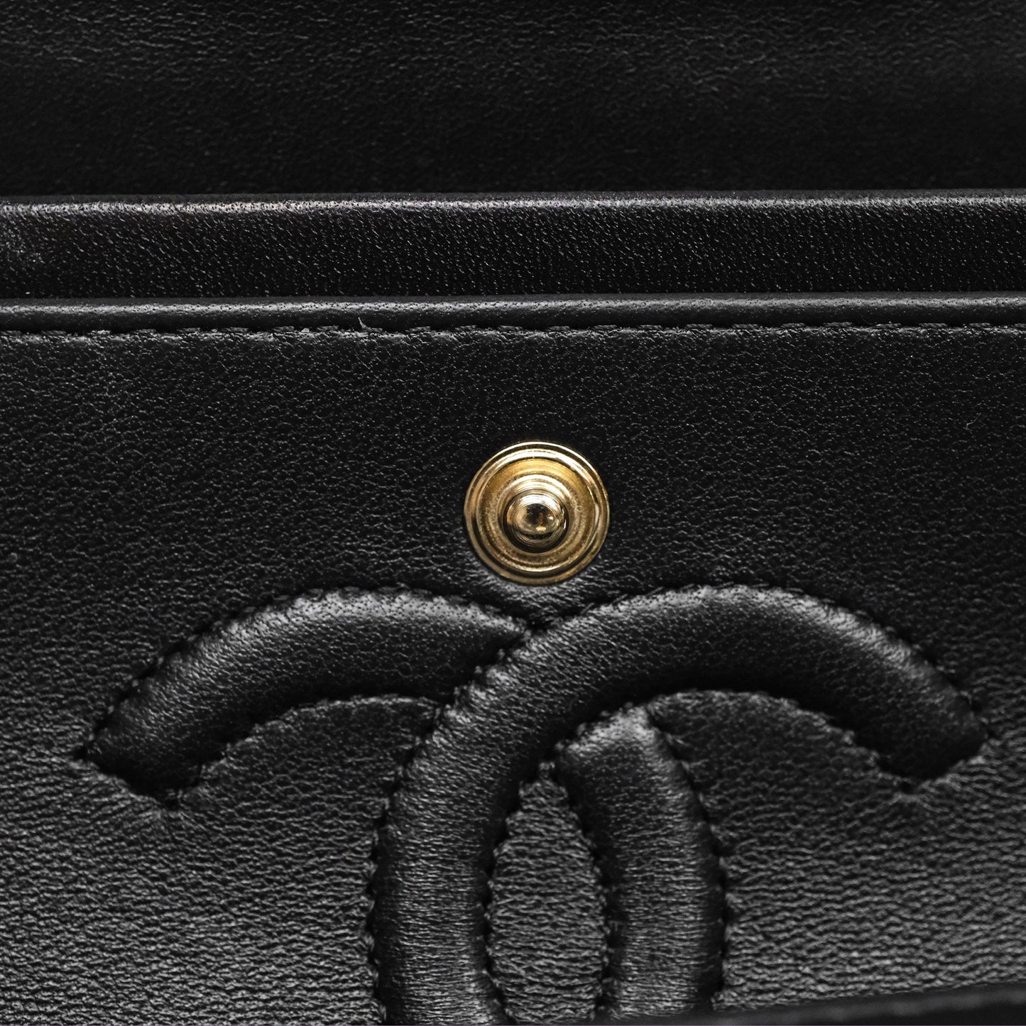Chanel Small Classic Flap Quilted Black Lambskin Rose Gold Hardware