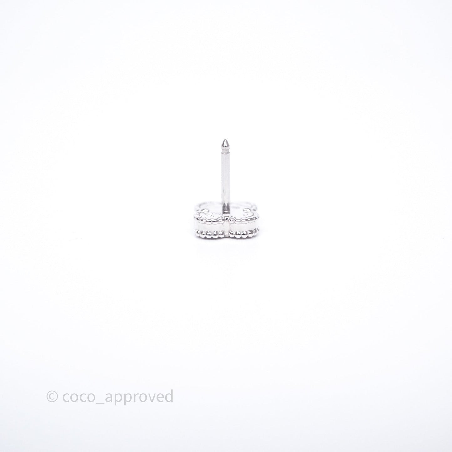 Van Cleef & Arpels Sweet Alhambra Earrings White Mother-of-pearl White Gold
