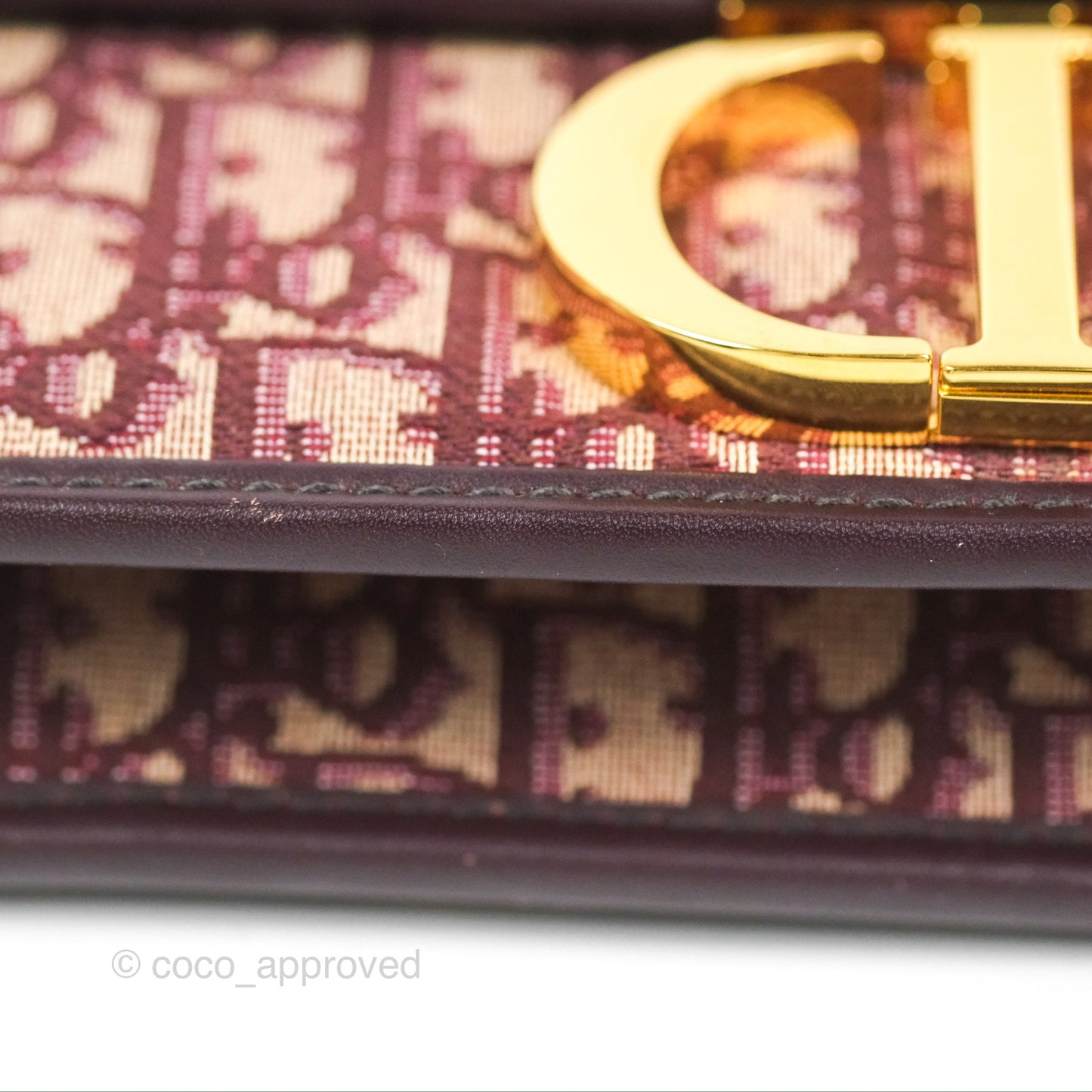 Dior 30 Montaigne Bag Red Dior Oblique Jacquard