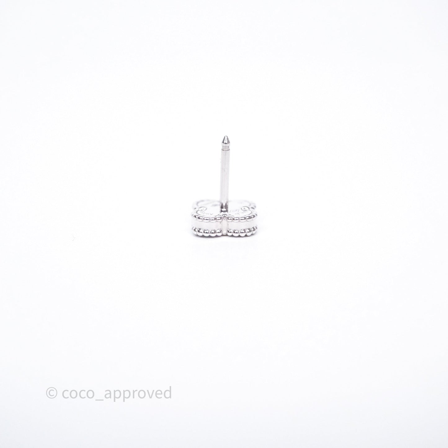 Van Cleef & Arpels Sweet Alhambra Earrings White Mother-of-pearl White Gold