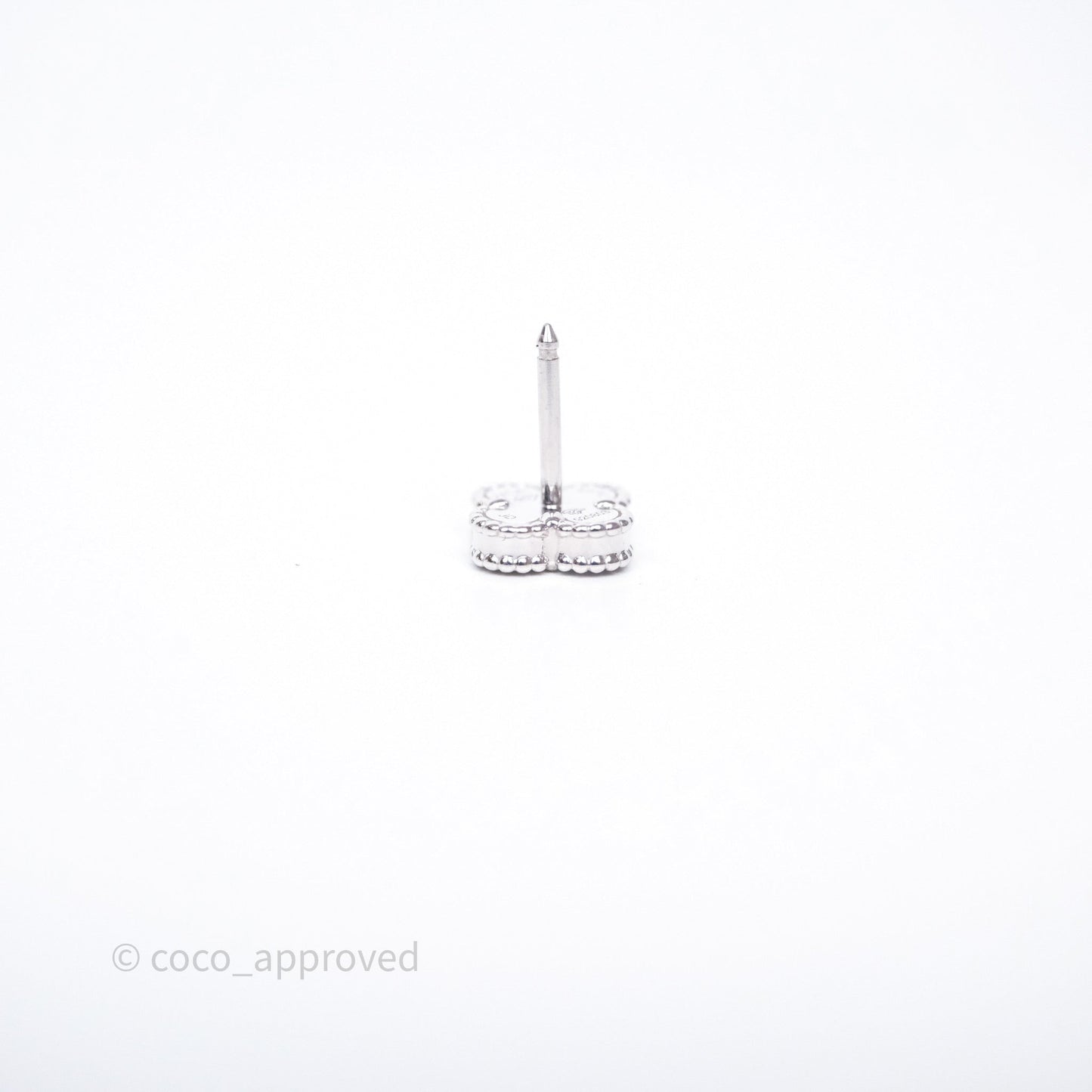 Van Cleef & Arpels Sweet Alhambra Earrings White Mother-of-pearl White Gold