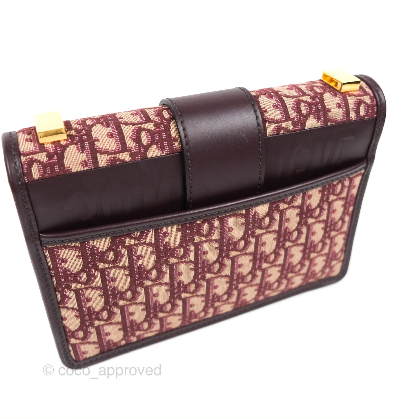 Dior 30 Montaigne Bag Red Dior Oblique Jacquard