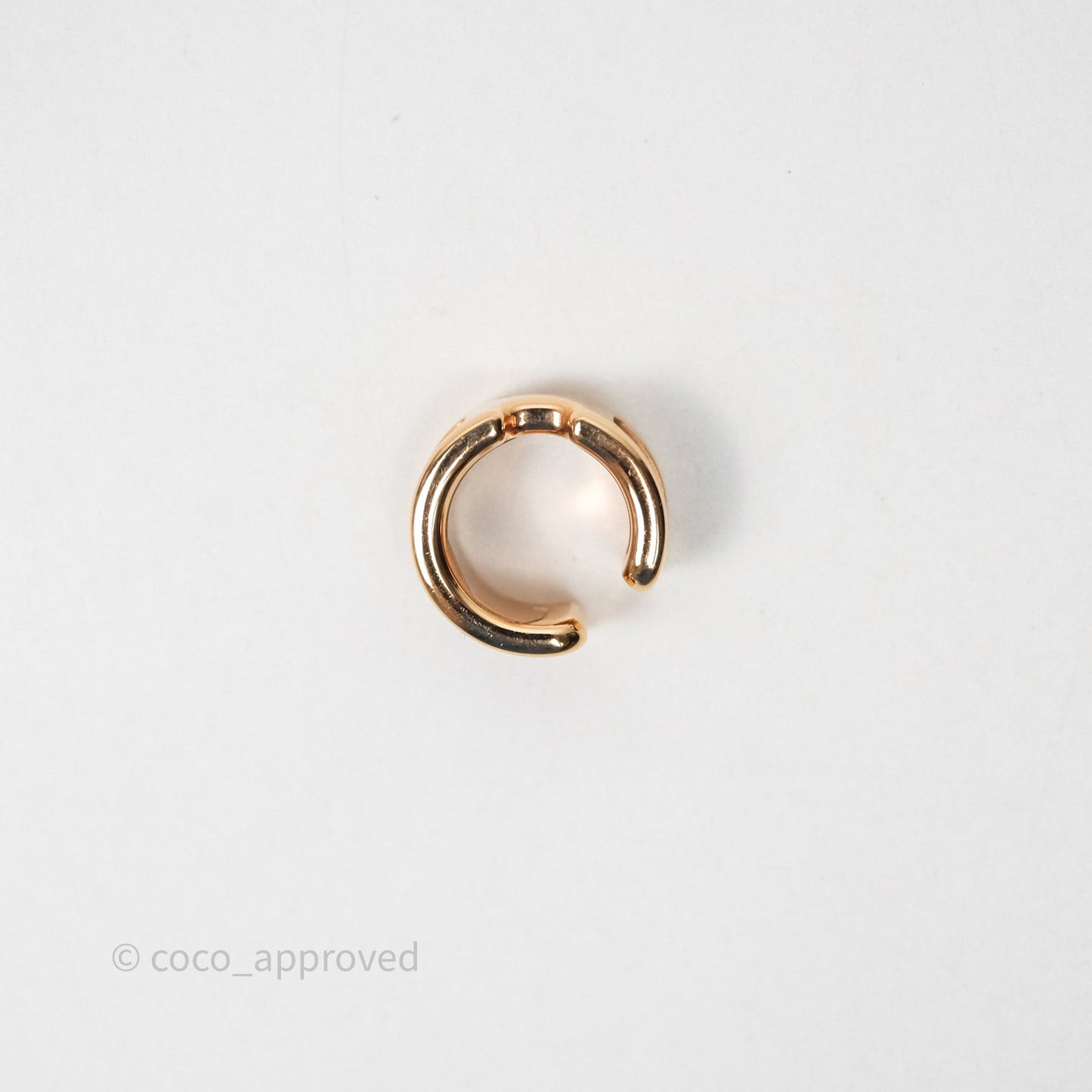 Hermes Olympe Ear Cuff Small Model Etoupe 18 Epsom Rose Gold Hardware
