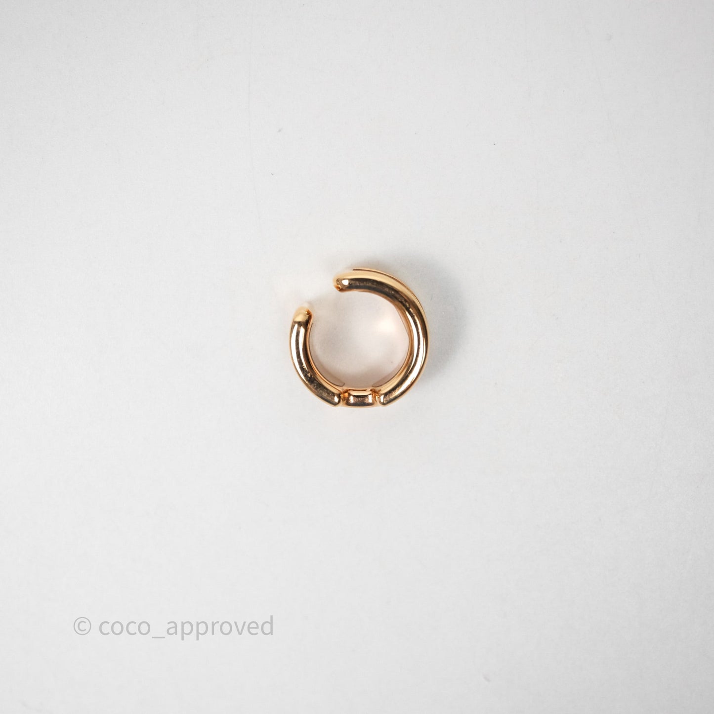 Hermes Olympe Ear Cuff Small Model Etoupe 18 Epsom Rose Gold Hardware