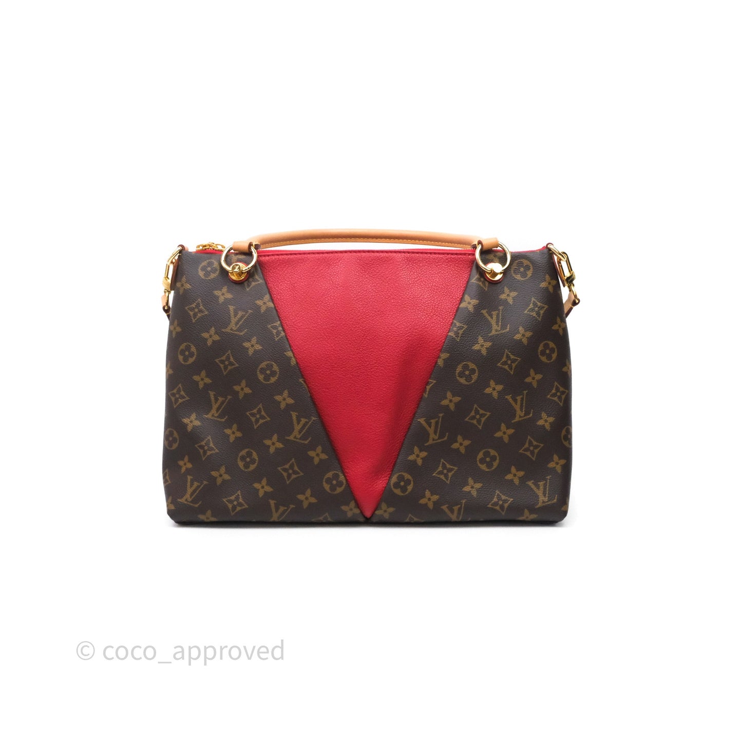 Louis Vuitton V Tote MM Monogram Canvas