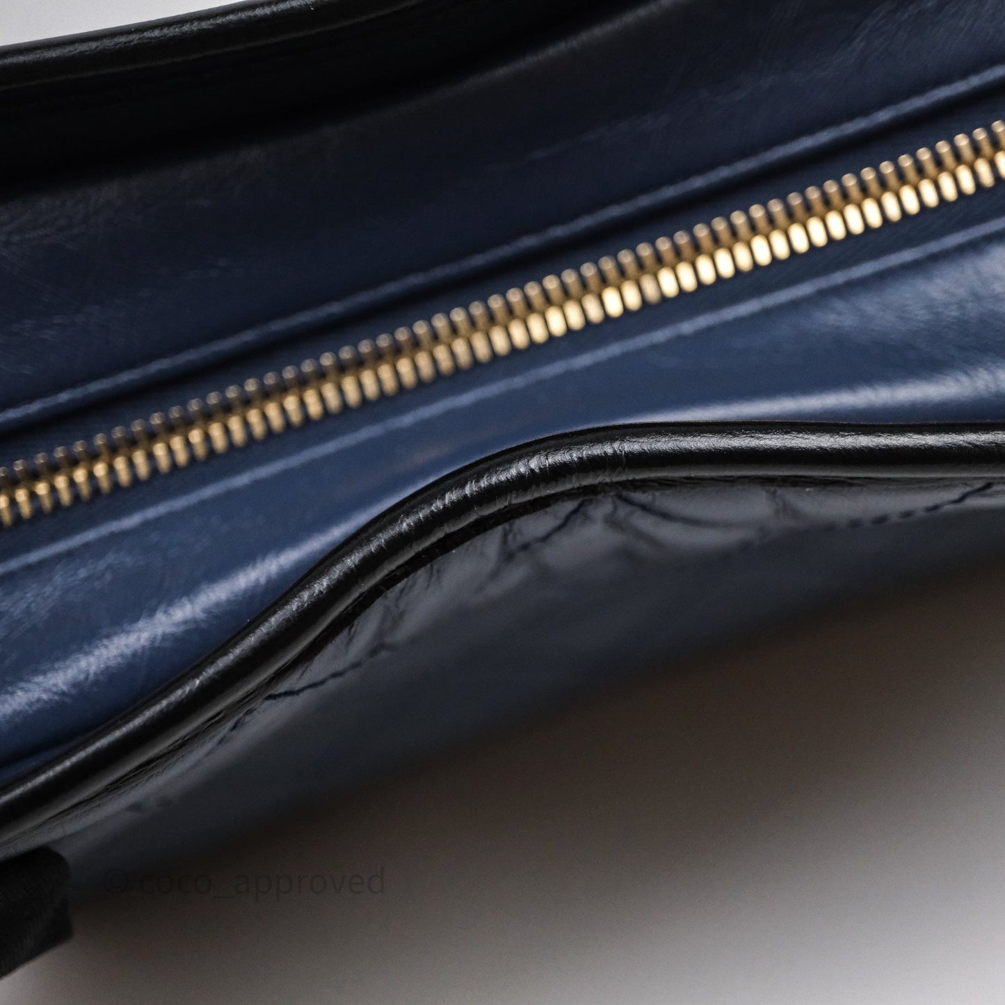 Chanel New Medium Gabrielle Hobo Quilted Navy Black Aged Calfskin