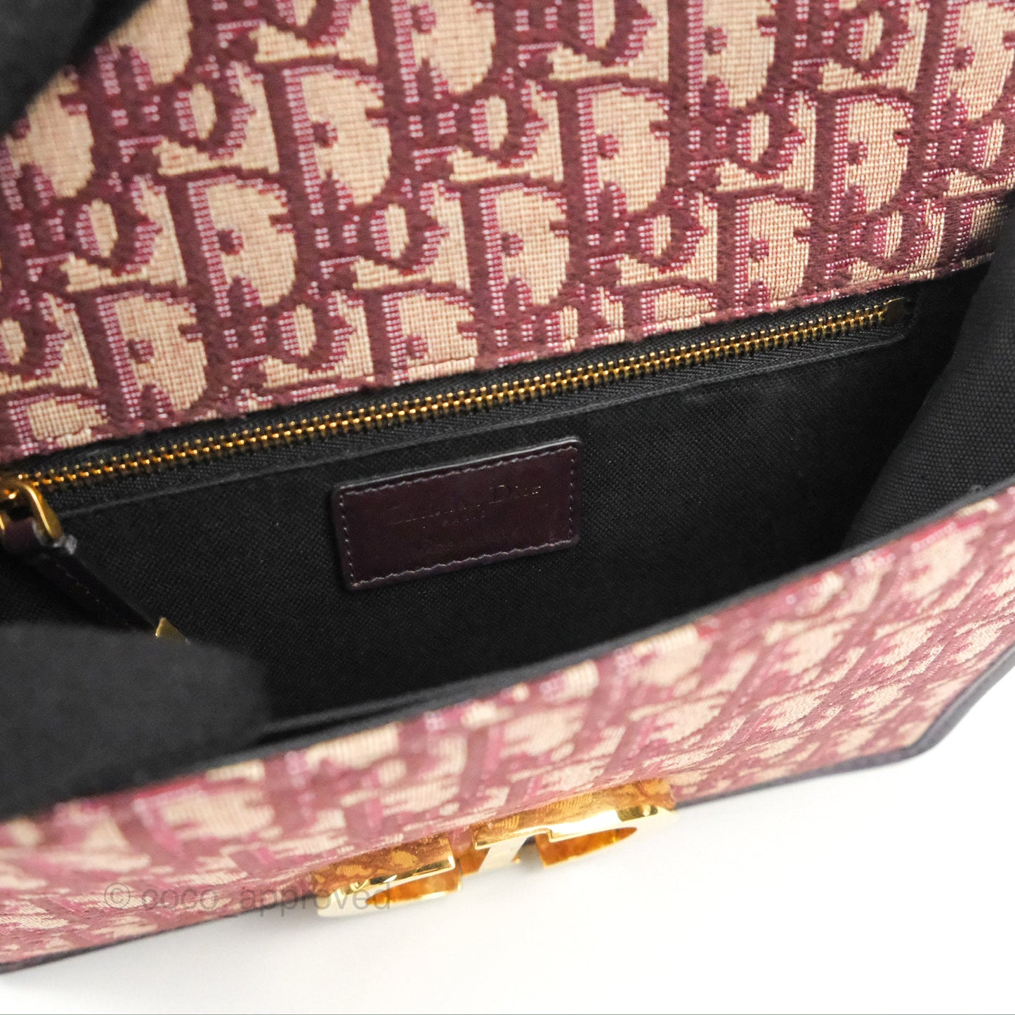 Dior 30 Montaigne Bag Red Dior Oblique Jacquard