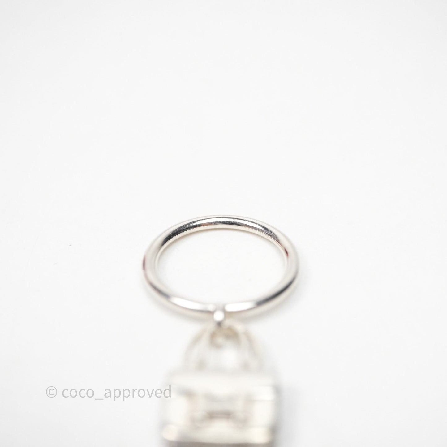 Hermès Amulettes Constance Ring in Sterling Silver Size 53