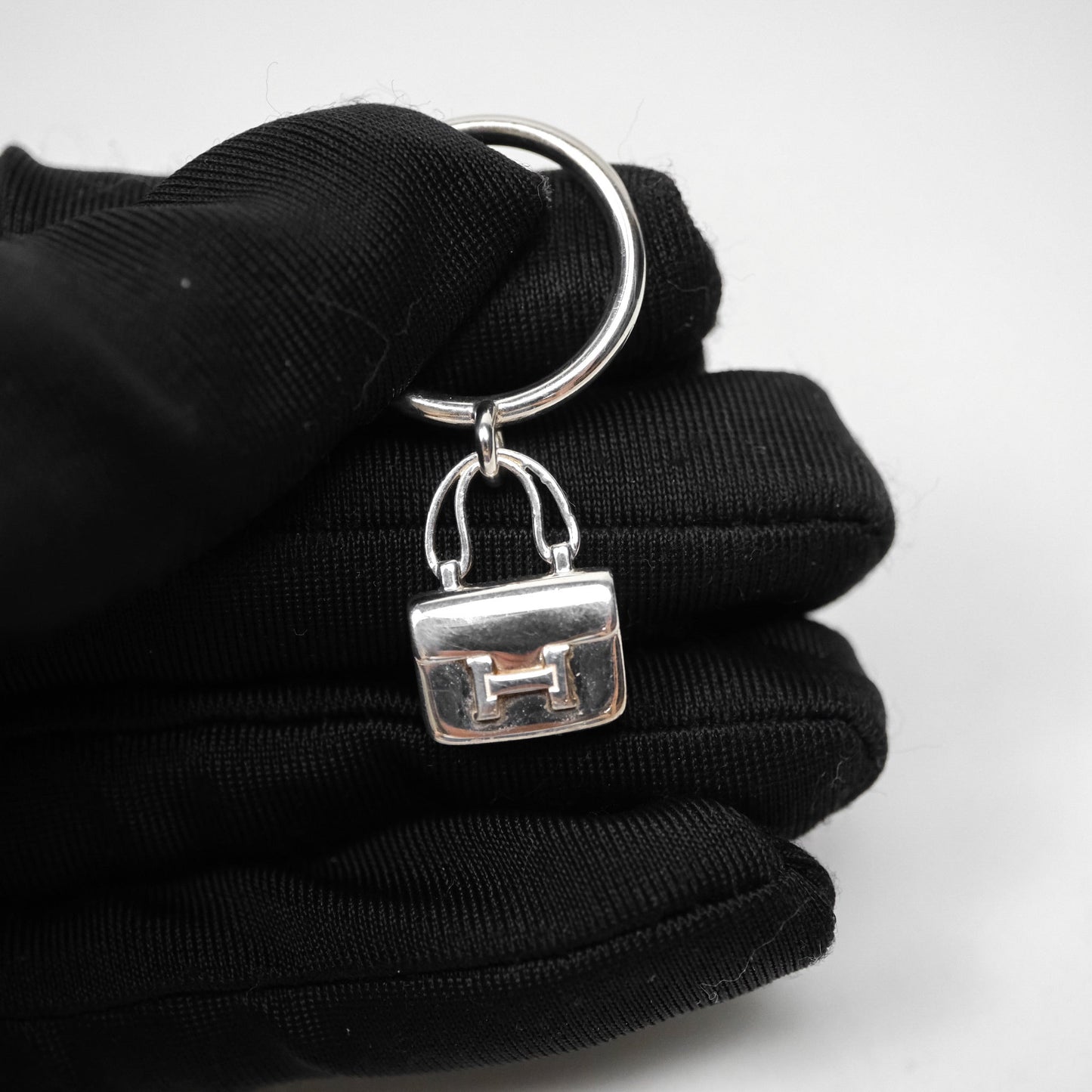 Hermès Amulettes Constance Ring in Sterling Silver Size 53