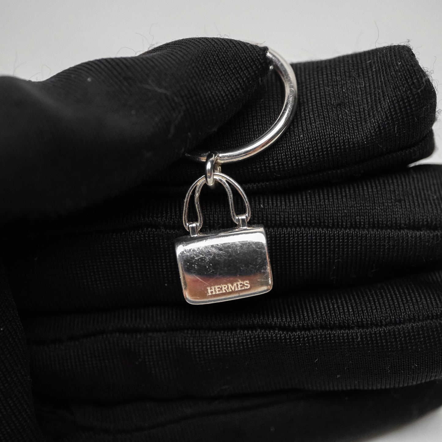 Hermès Amulettes Constance Ring in Sterling Silver Size 53