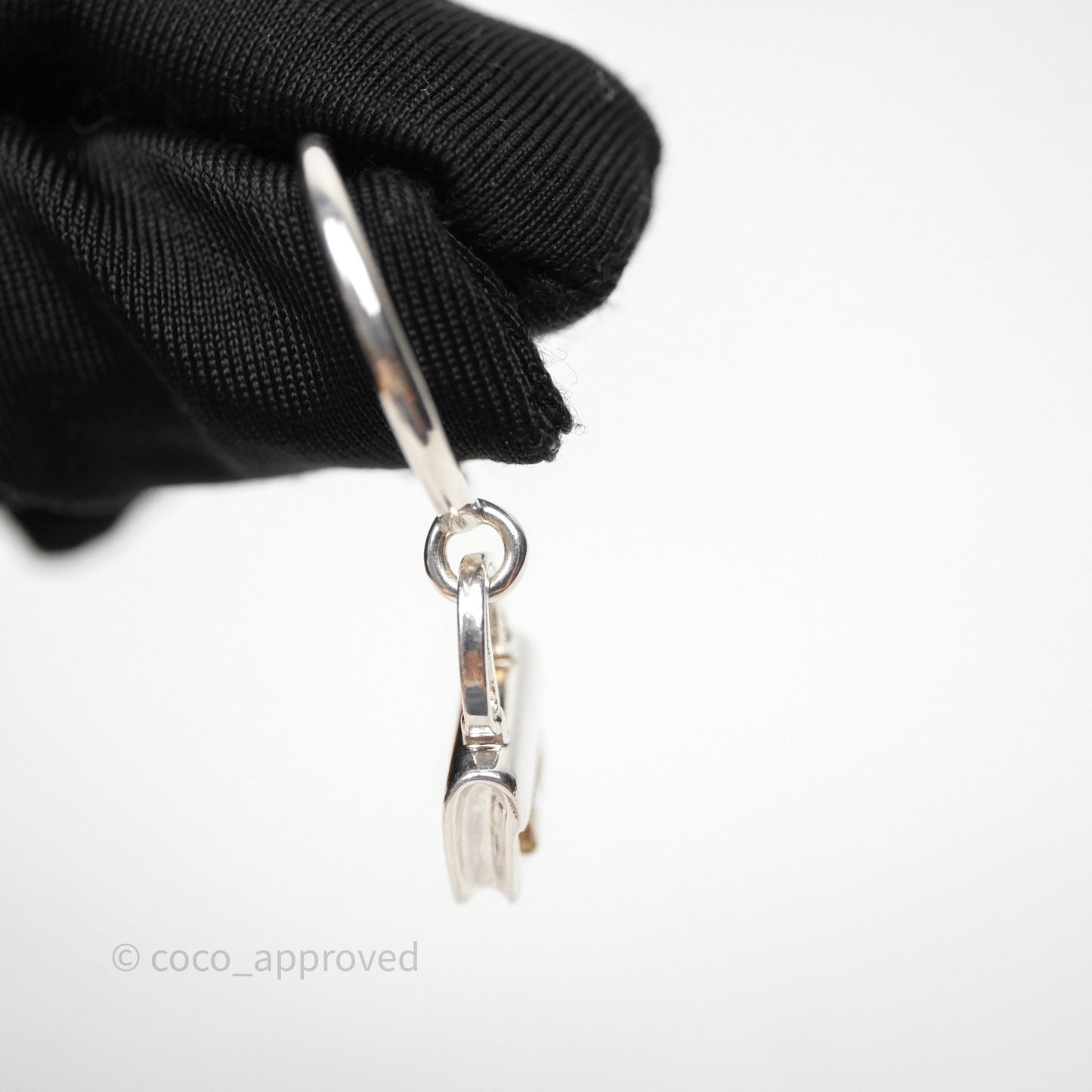 Hermès Amulettes Constance Ring in Sterling Silver Size 53
