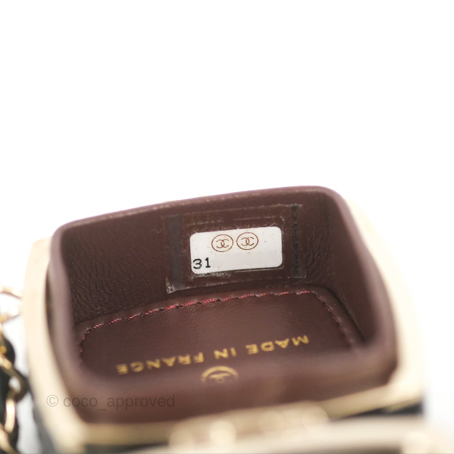 Chanel Mini Beauty Box Clutch With Chain Black Gold Hardware