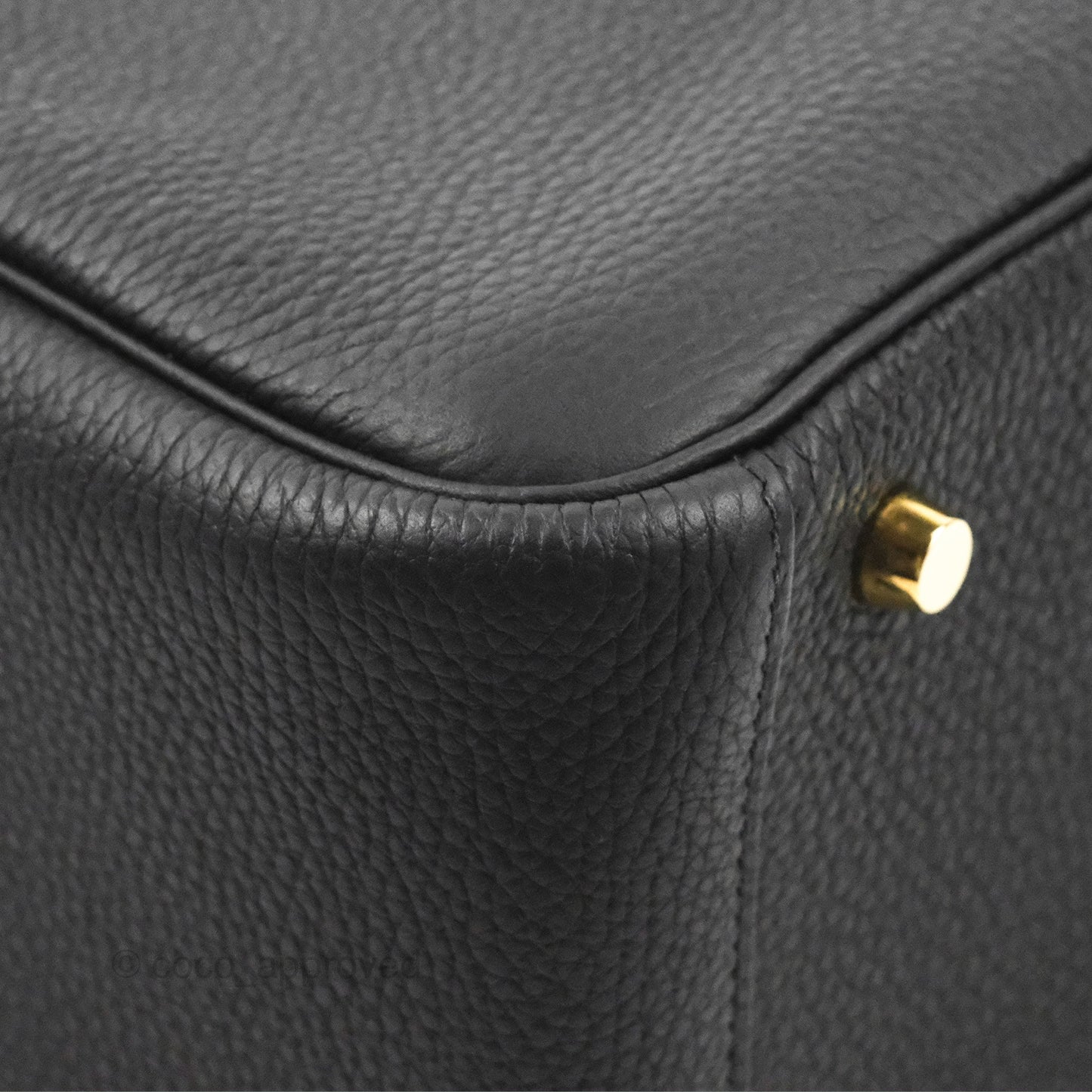 Hermès Lindy 26 Black Taurillion Clemence Gold Hardware