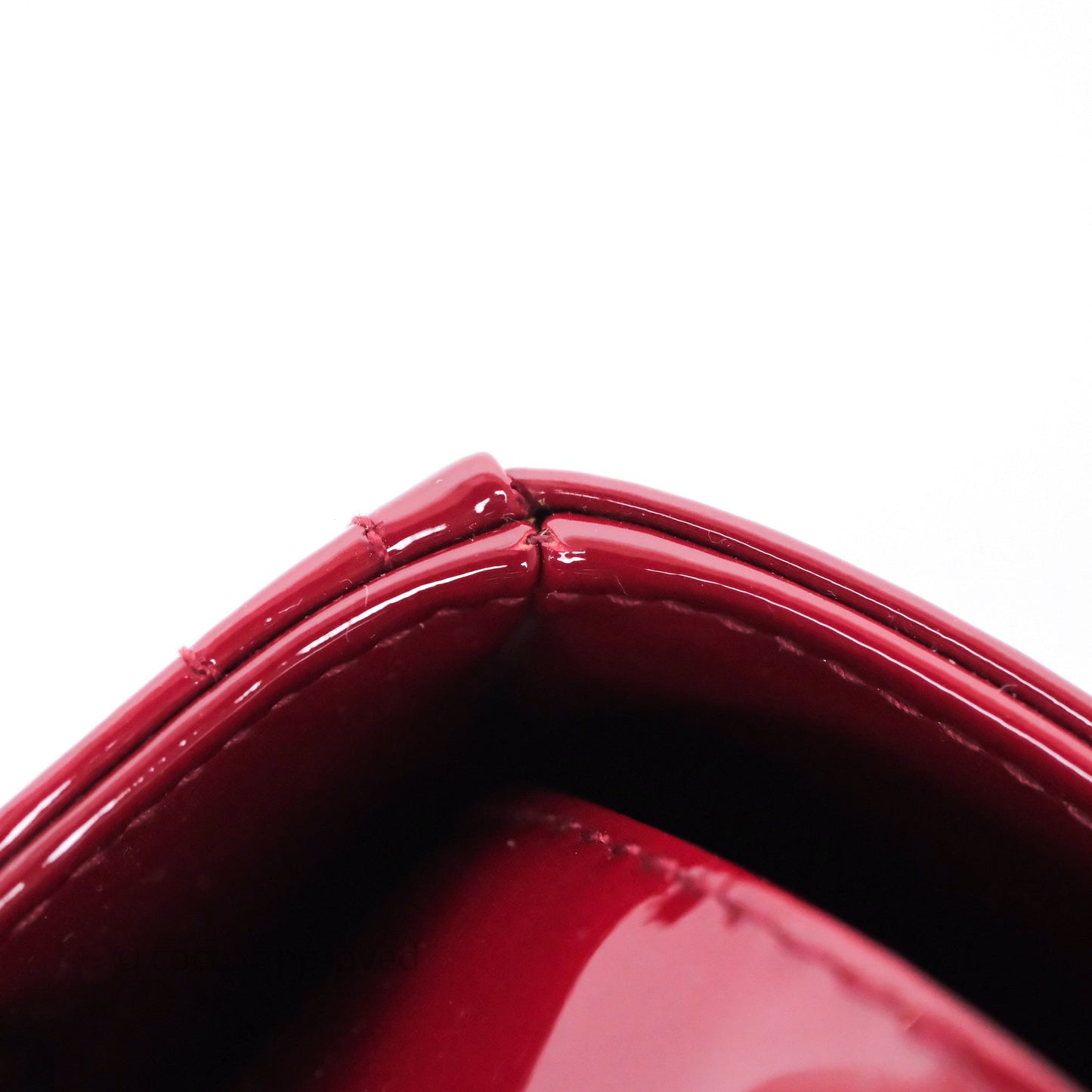 Christian Dior Medium Lady Dior Red Patent Cannage Calfskin Gold Hardware