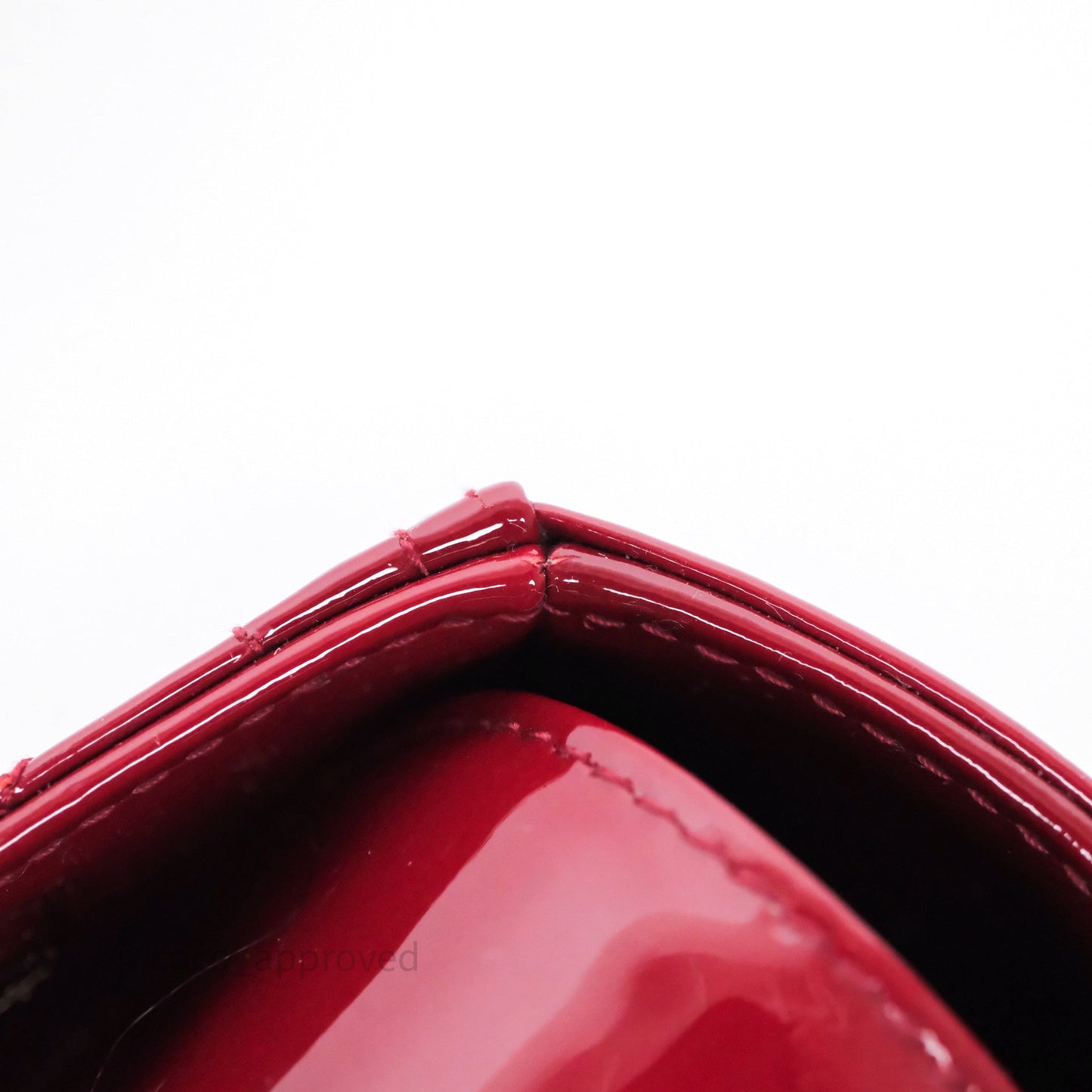 Christian Dior Medium Lady Dior Red Patent Cannage Calfskin Gold Hardware