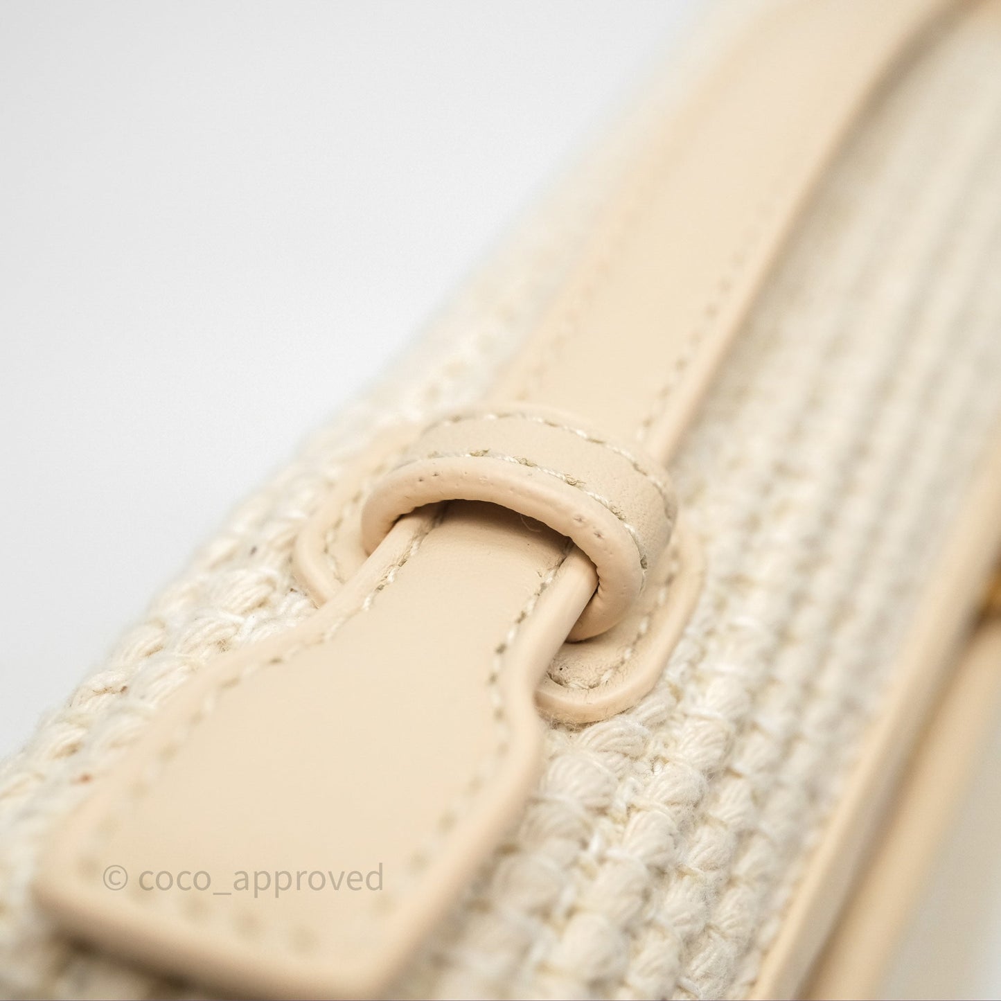 Loro Piana Extra Pocket L19 Beige Cotton-Linen Gold Hardware