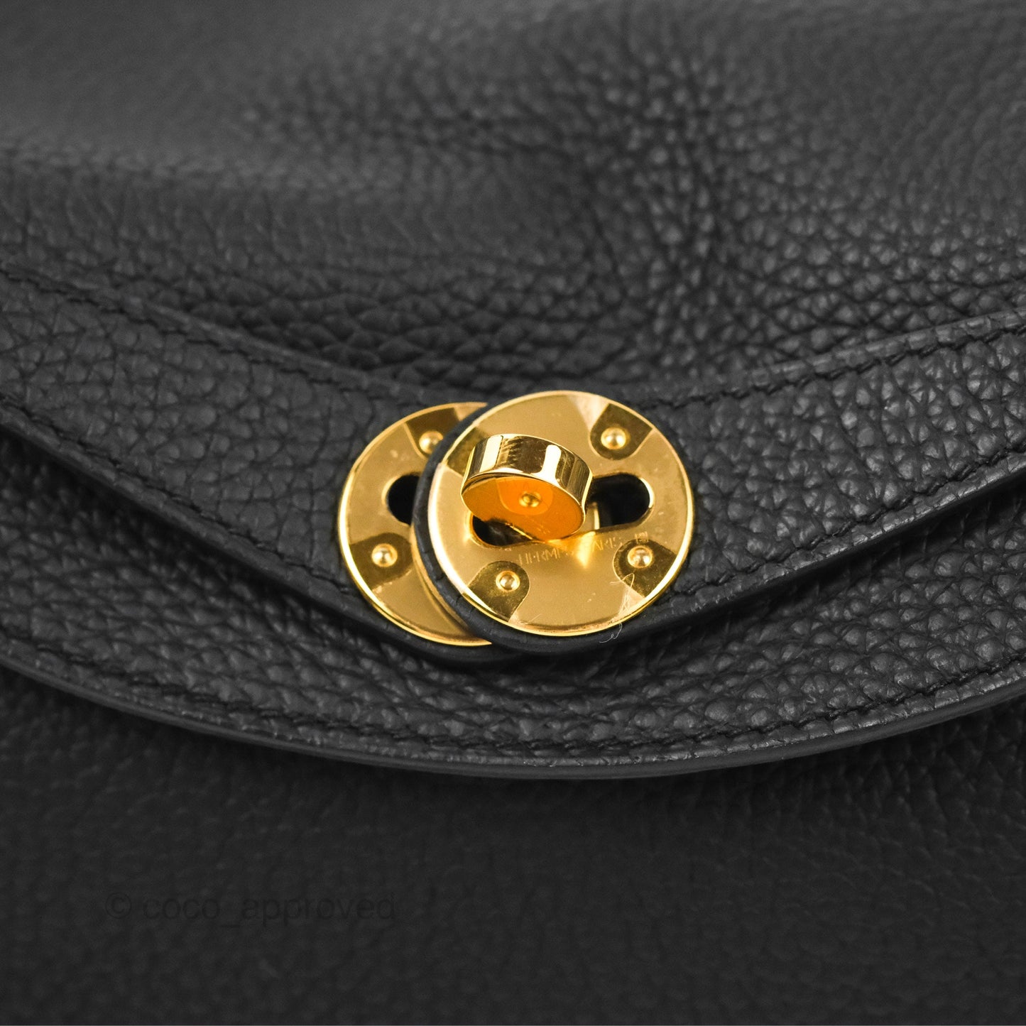 Hermès Lindy 26 Black Taurillion Clemence Gold Hardware