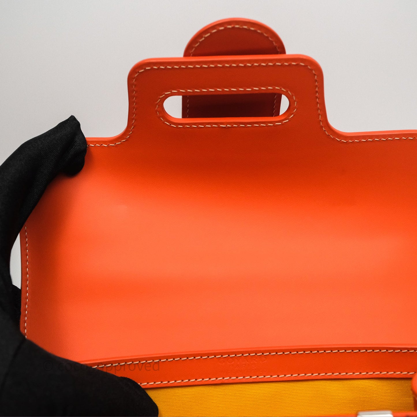Goyard Saïgon Structuré Mini Bag Orange Goyardine Canvas